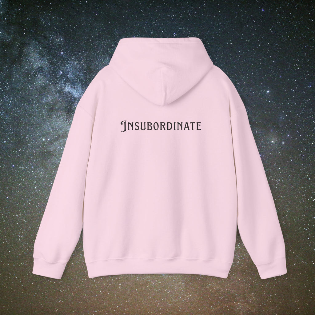 "Insubordinate" Softest Rebellion™ Minimalist Logo - Unisex/Men's Hoodie