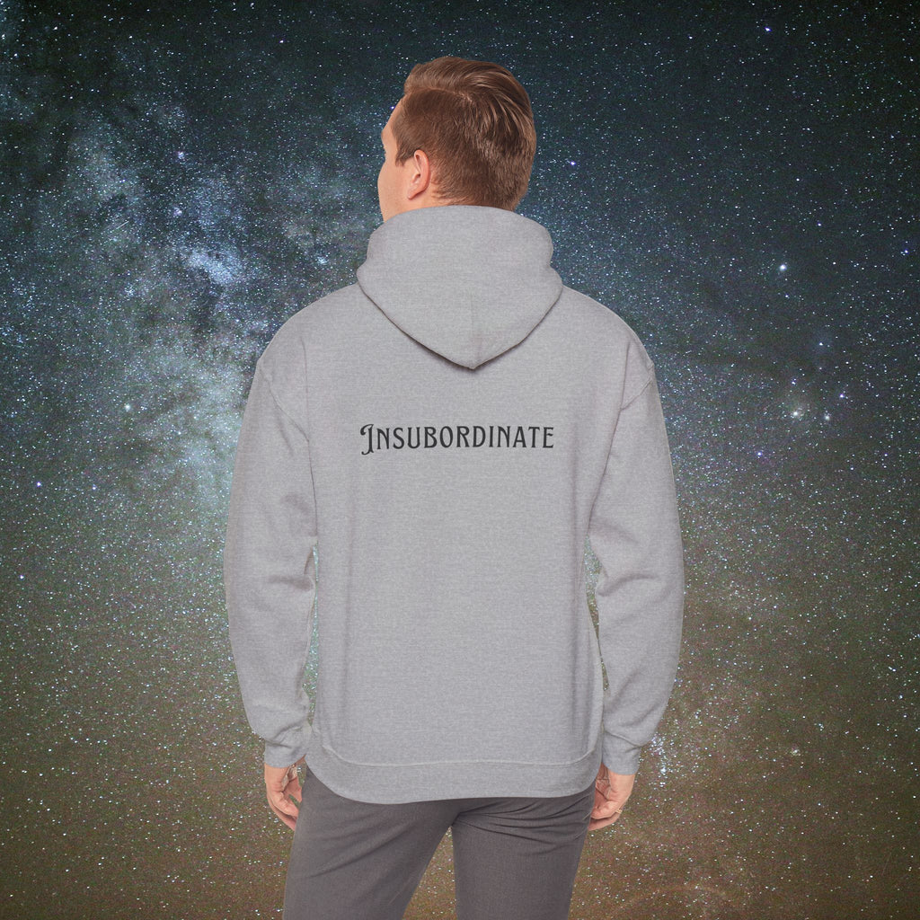 "Insubordinate" Softest Rebellion™ Minimalist Logo - Unisex/Men's Hoodie