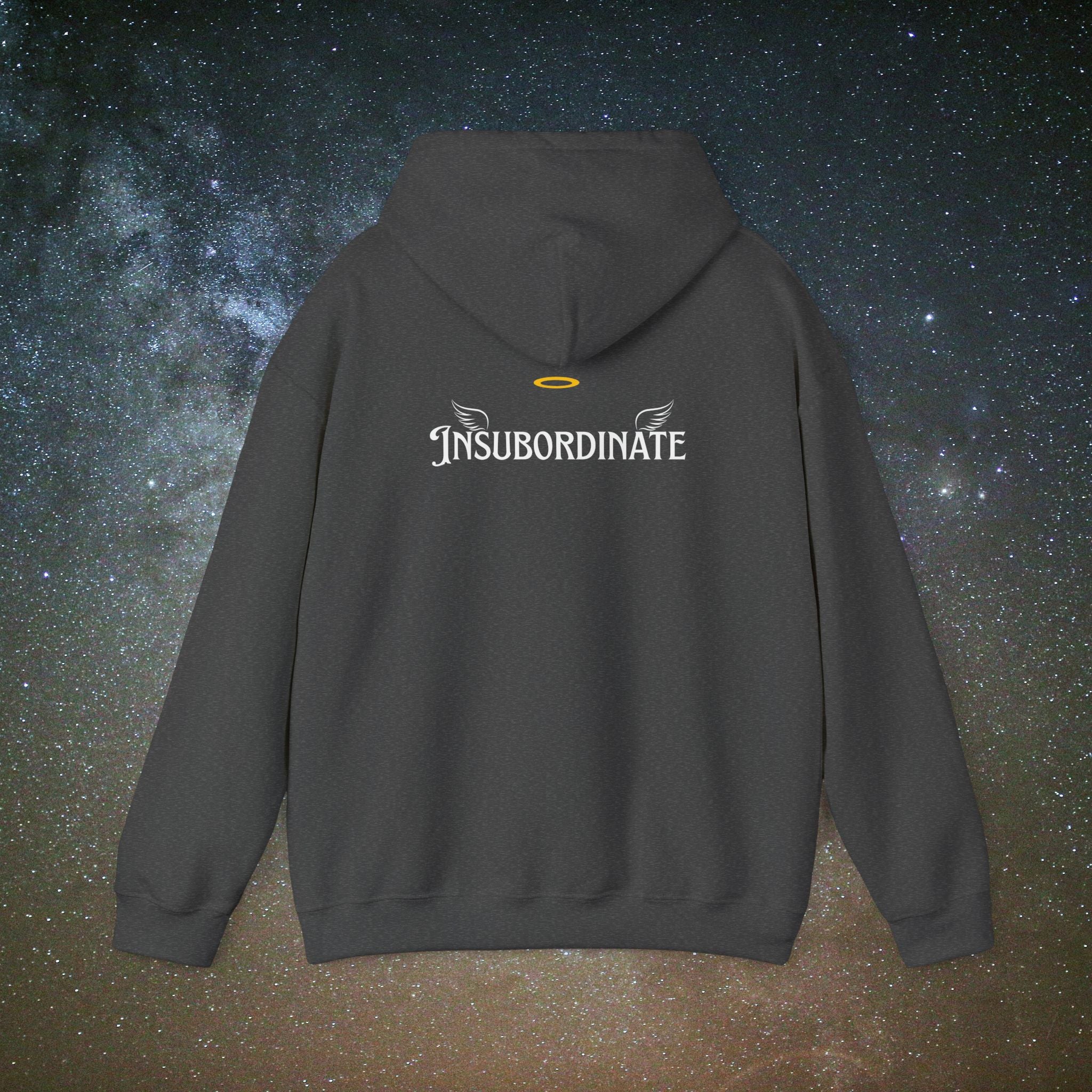 Softest Rebellion™ Insubordinate Angel Hoodie - Ancient refusal. Modern self-trust.