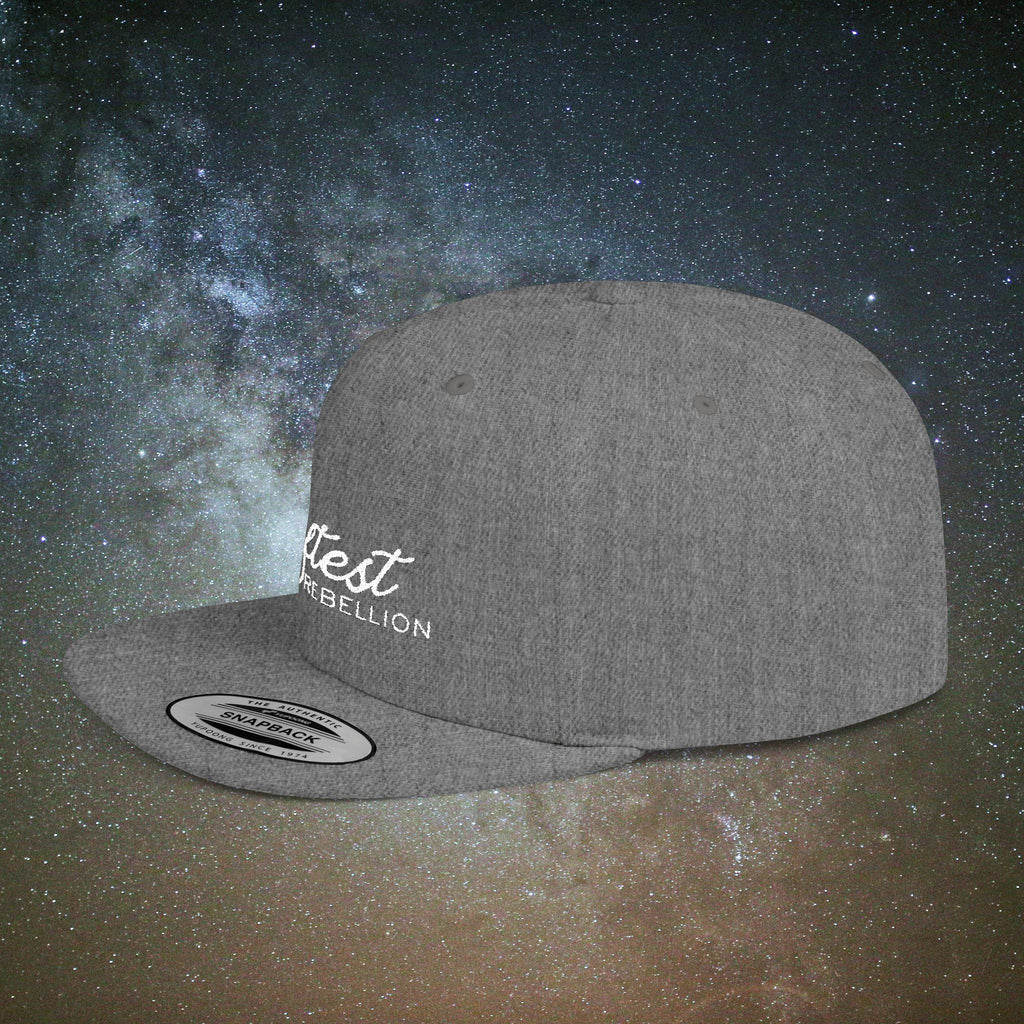 Softest Rebellion™ Embroidered Logo- Flat Bill Snapback