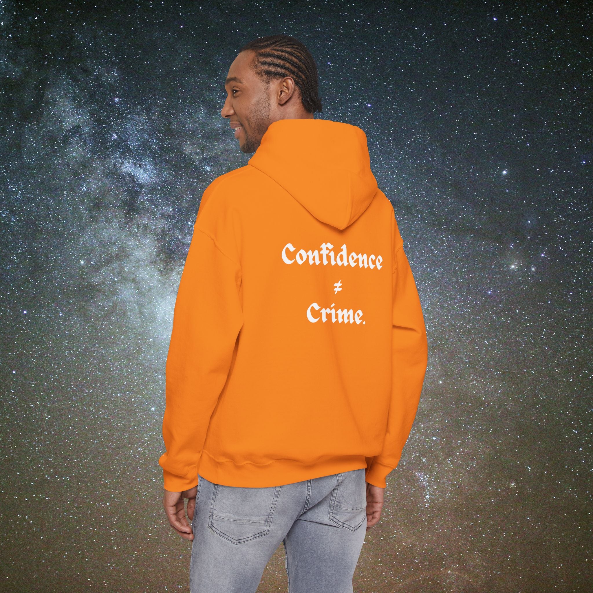 "Confidence ≠ Crime" Statement Hoodie