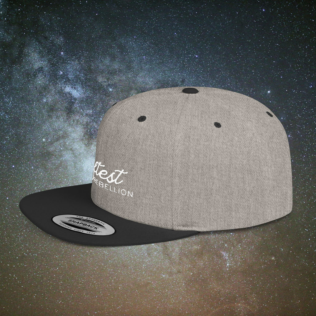 Softest Rebellion™ Embroidered Logo- Flat Bill Snapback