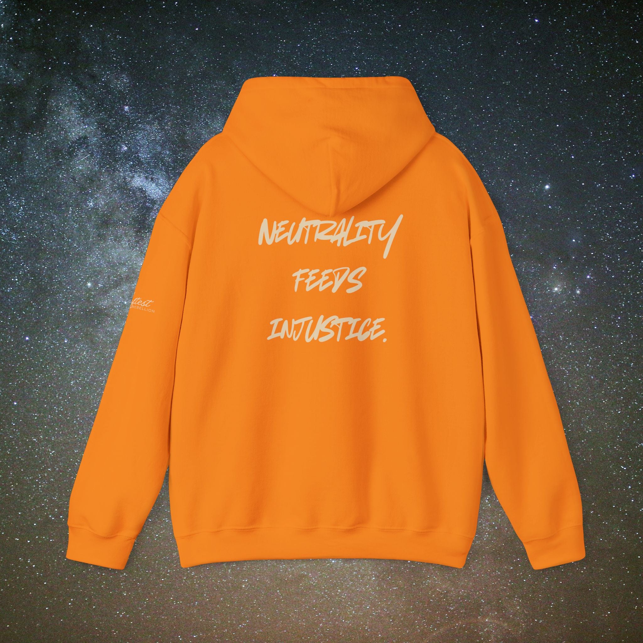 "Neutrality Feeds Injustice" Statement Hoodie