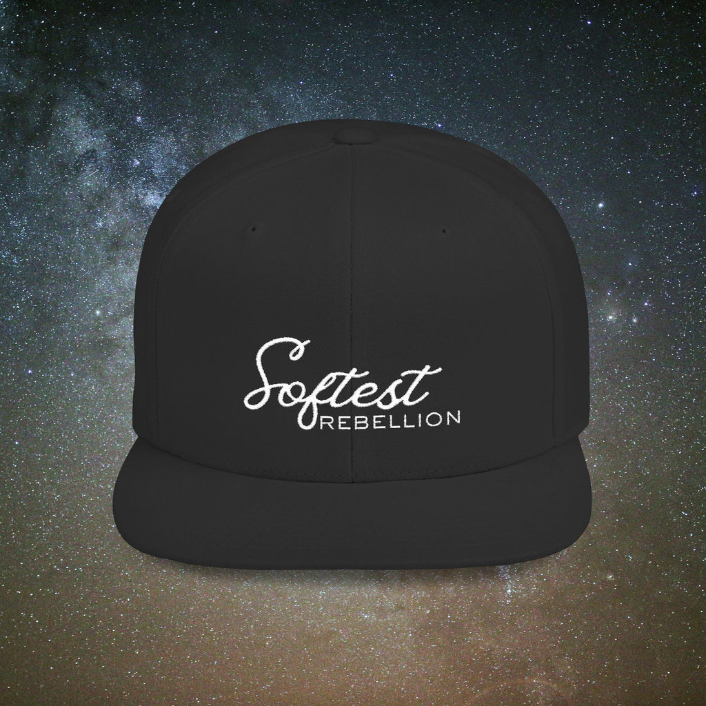 Softest Rebellion™ Embroidered Logo- Flat Bill Snapback