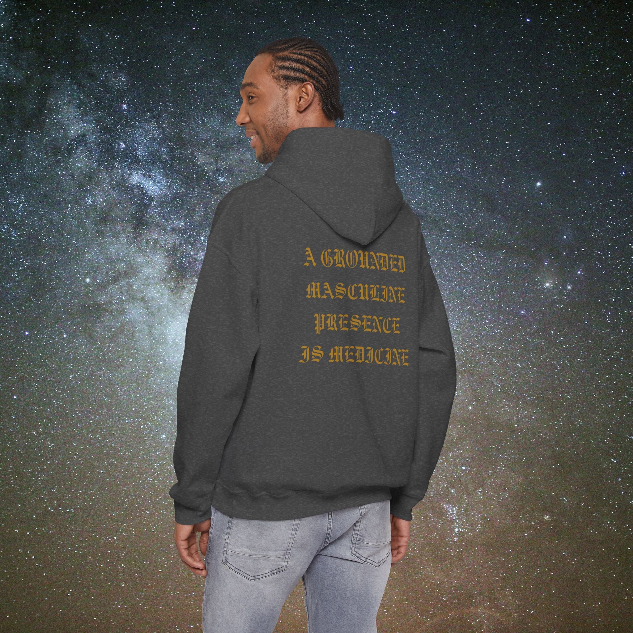 Beneath Her Moonlight™ "Masculine Presence” Hoodie
