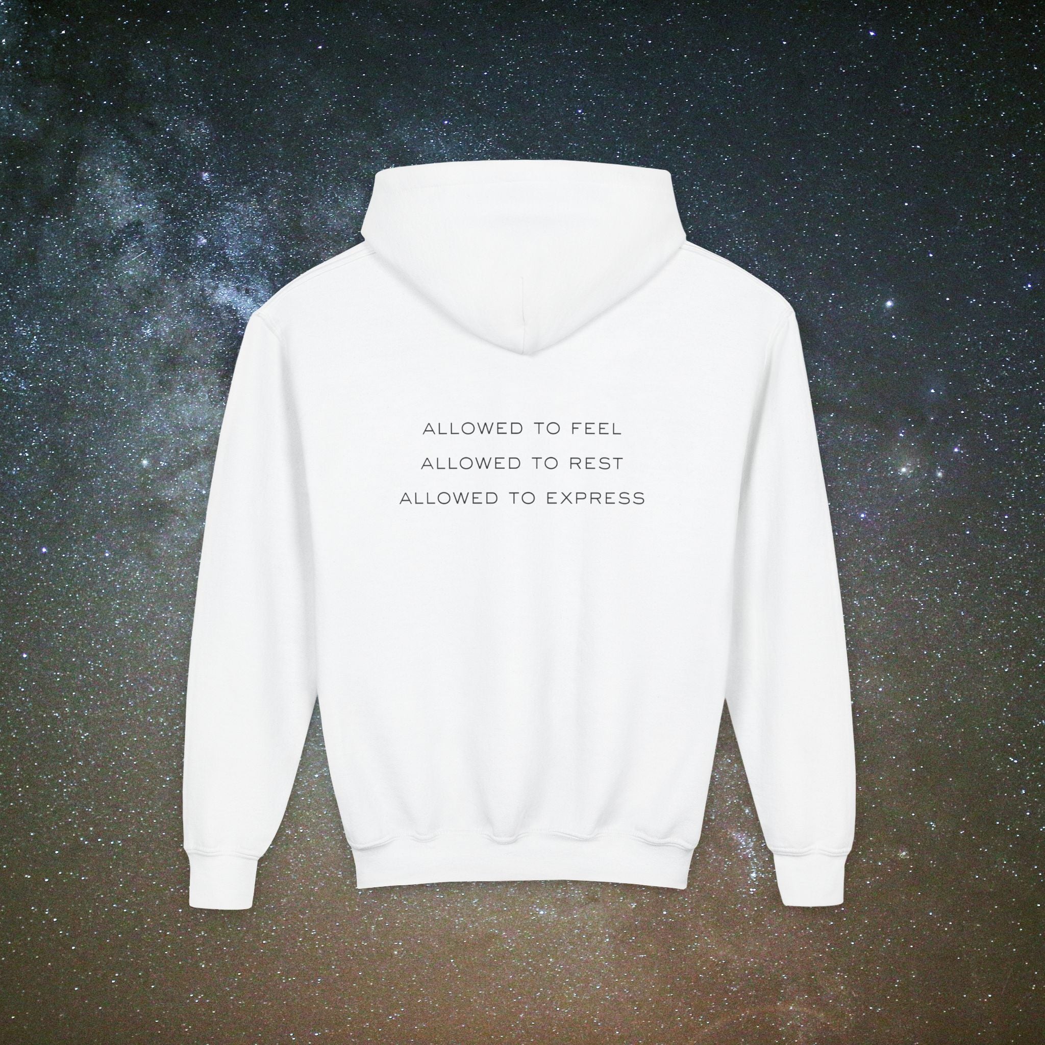 Softest Rebellion™ Youth Hoodie - "Allowed to Feel, Allowed to Rest, Allowed to Express."
