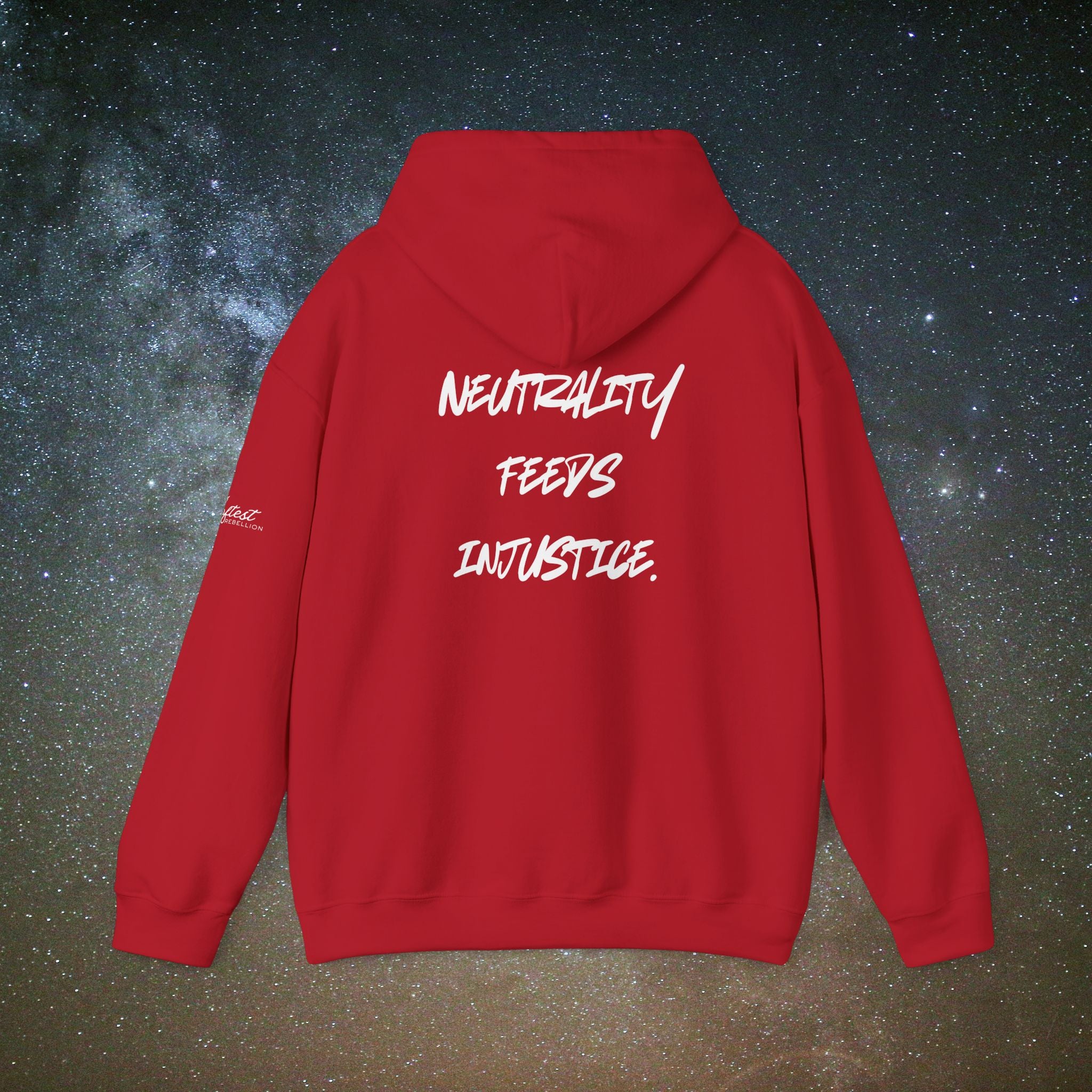 "Neutrality Feeds Injustice" Statement Hoodie