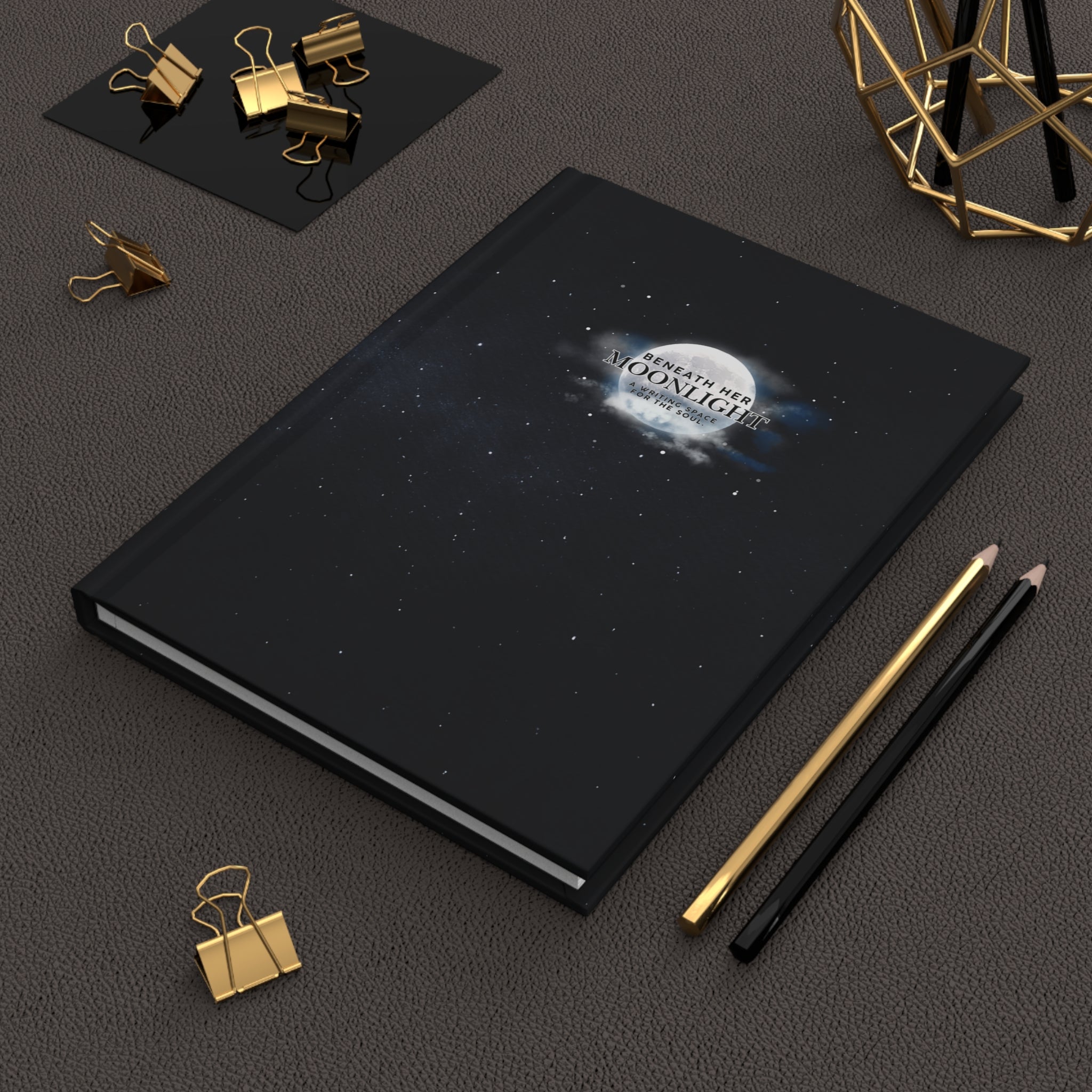 A Writing Space for the Soul | Beneath Her Moonlight™ Hardcover Journal