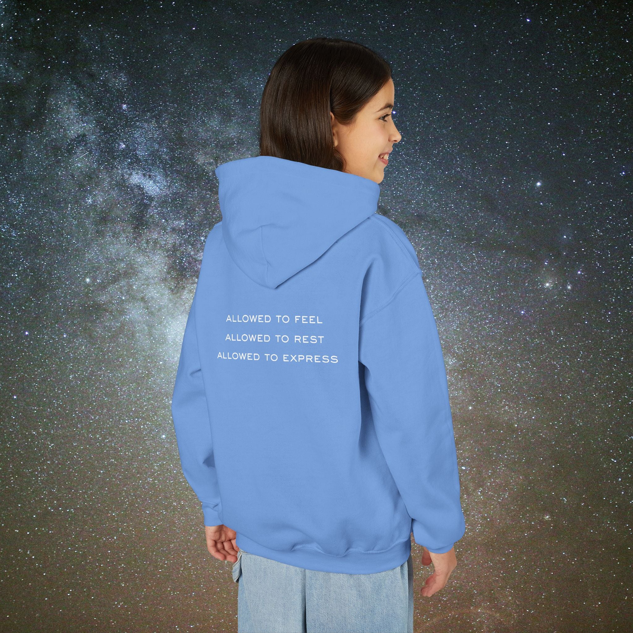 Softest Rebellion™ Youth Hoodie - "Allowed to Feel, Allowed to Rest, Allowed to Express."