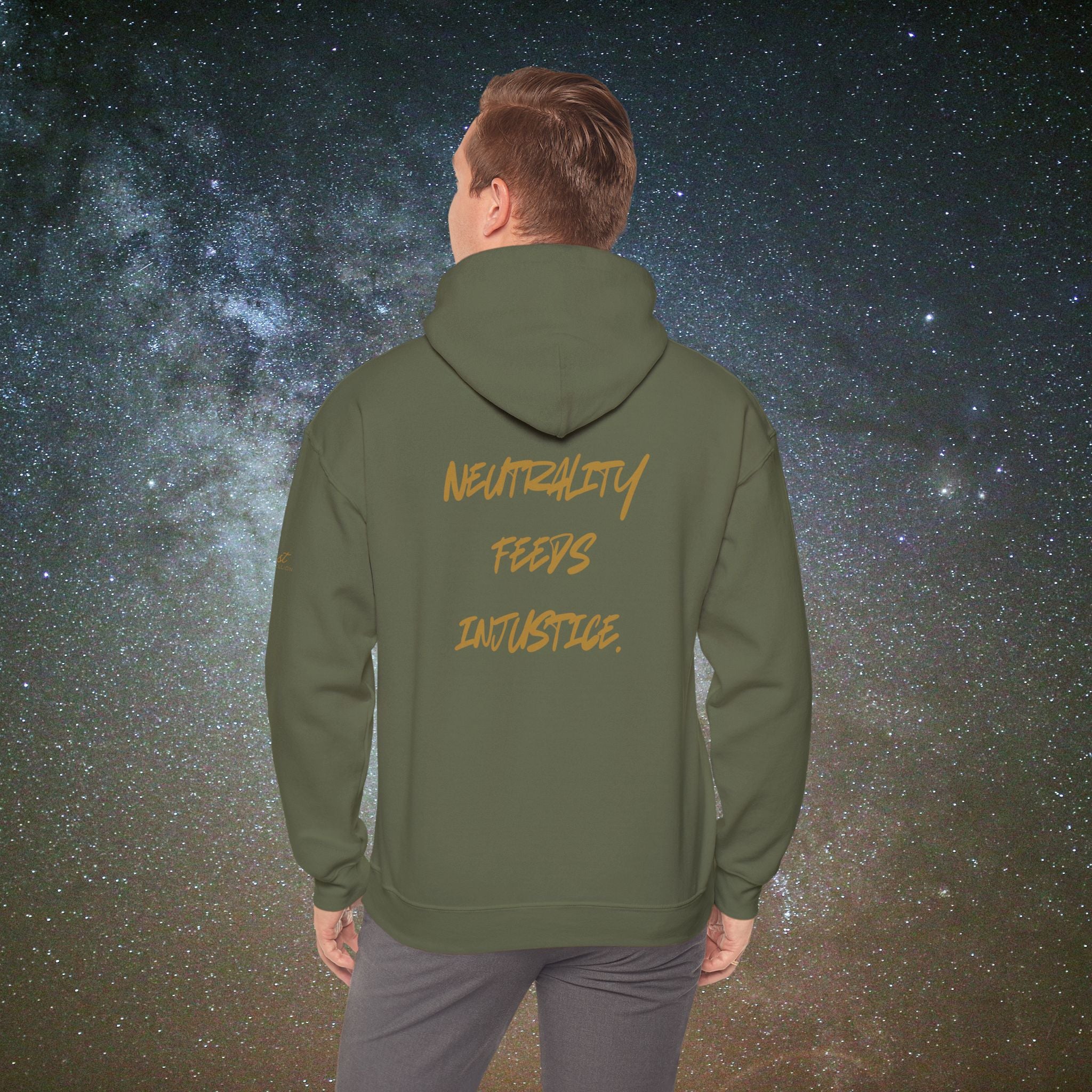"Neutrality Feeds Injustice" Statement Hoodie