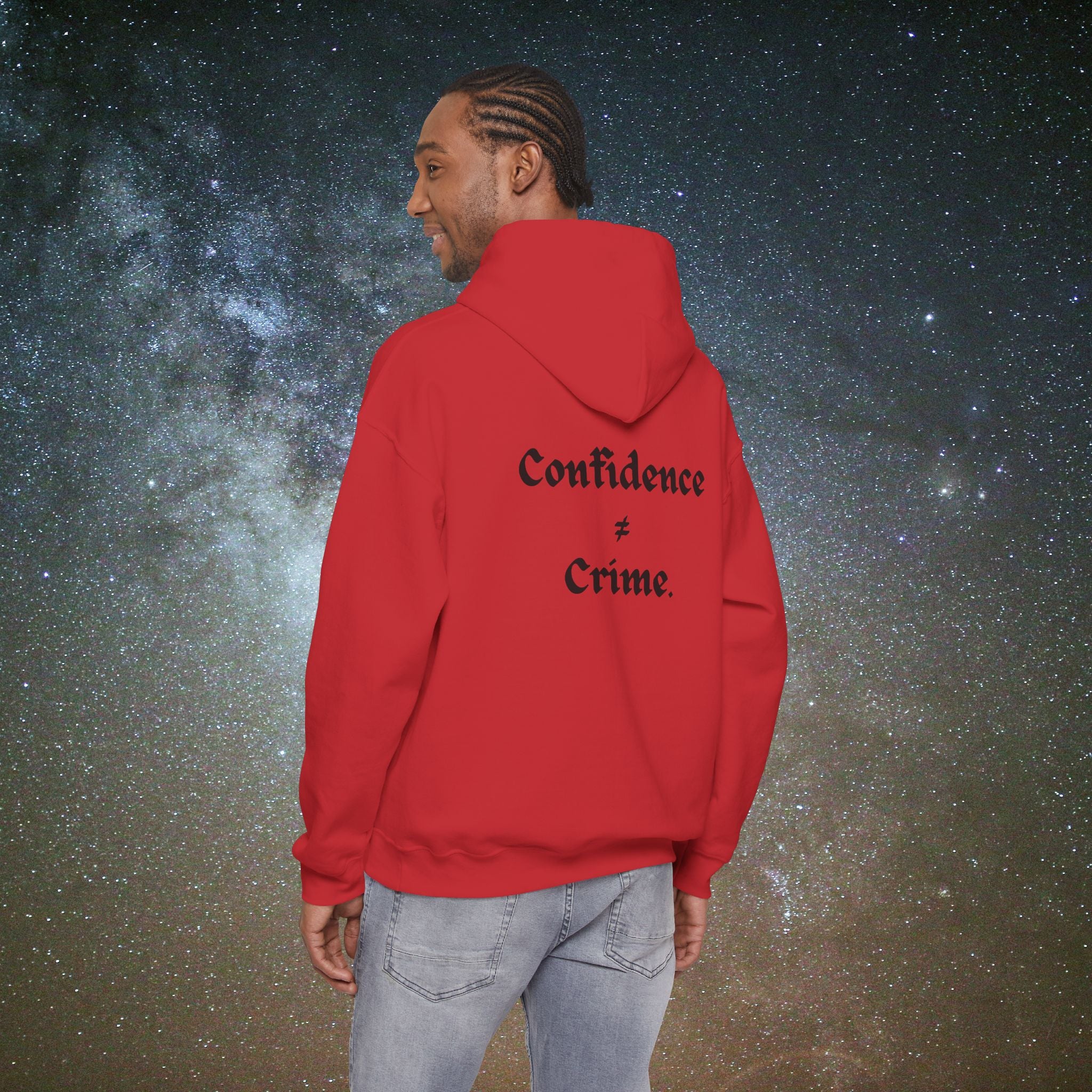 "Confidence ≠ Crime" Statement Hoodie
