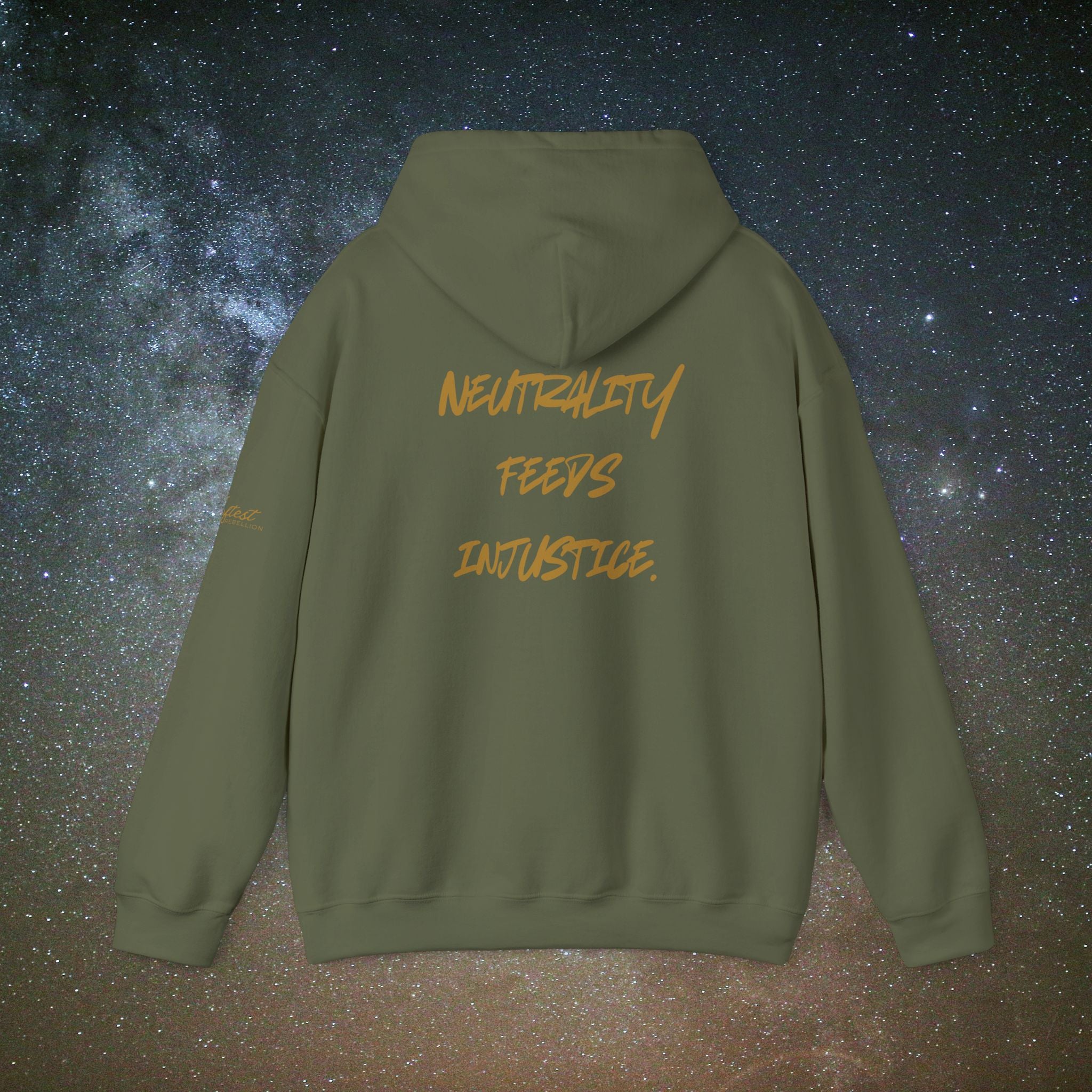 "Neutrality Feeds Injustice" Statement Hoodie