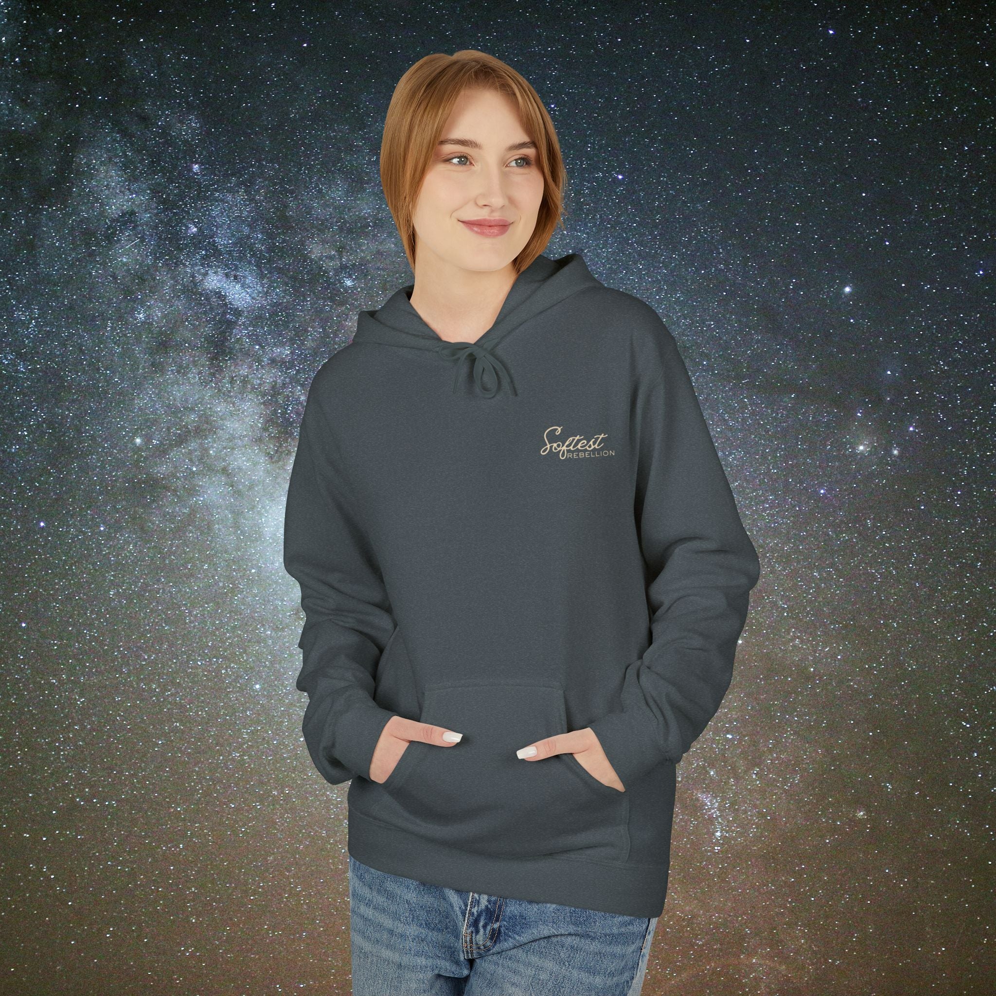 "To the Person Behind Me: You Are Not Too Much"- A Soft Rebel Hoodie