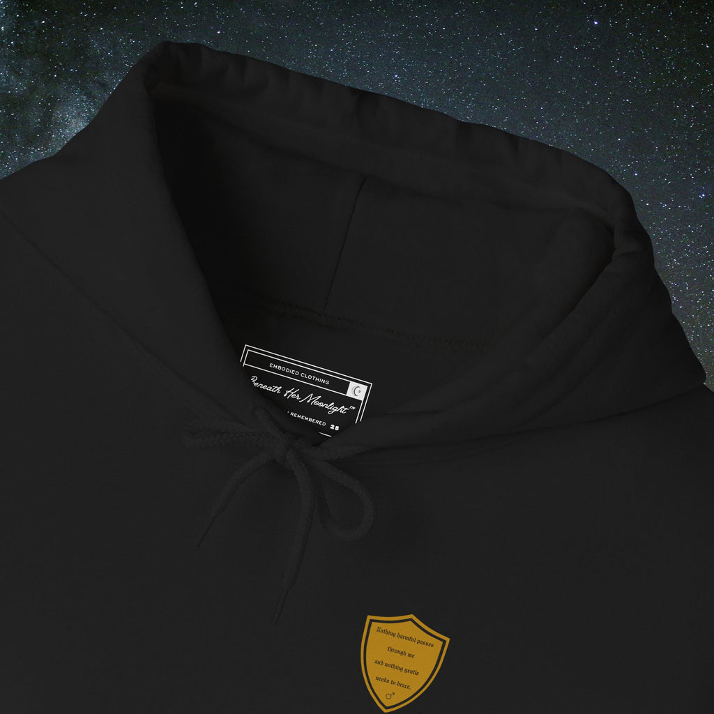 Beneath Her Moonlight™ "Masculine Presence” Hoodie