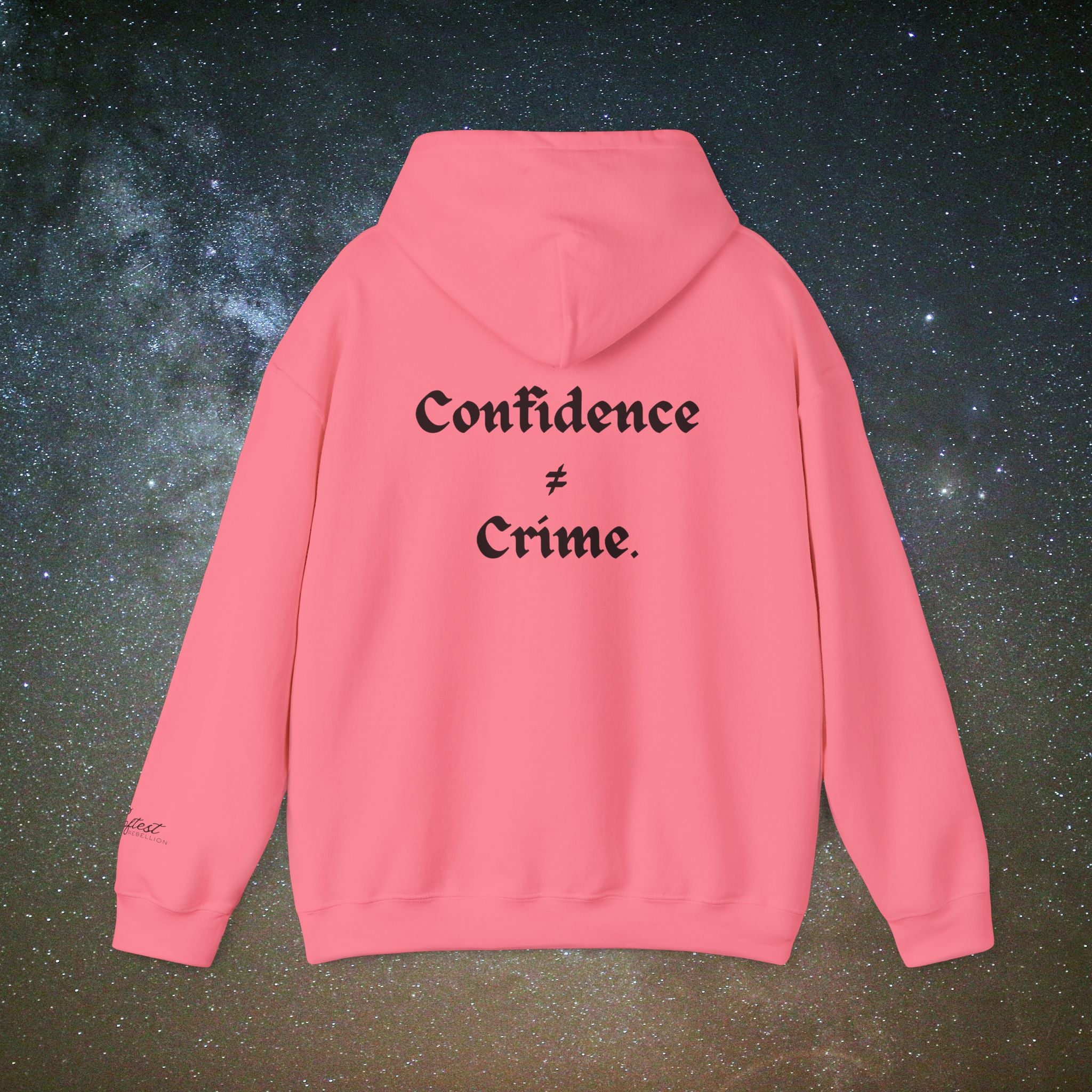 "Confidence ≠ Crime" Statement Hoodie