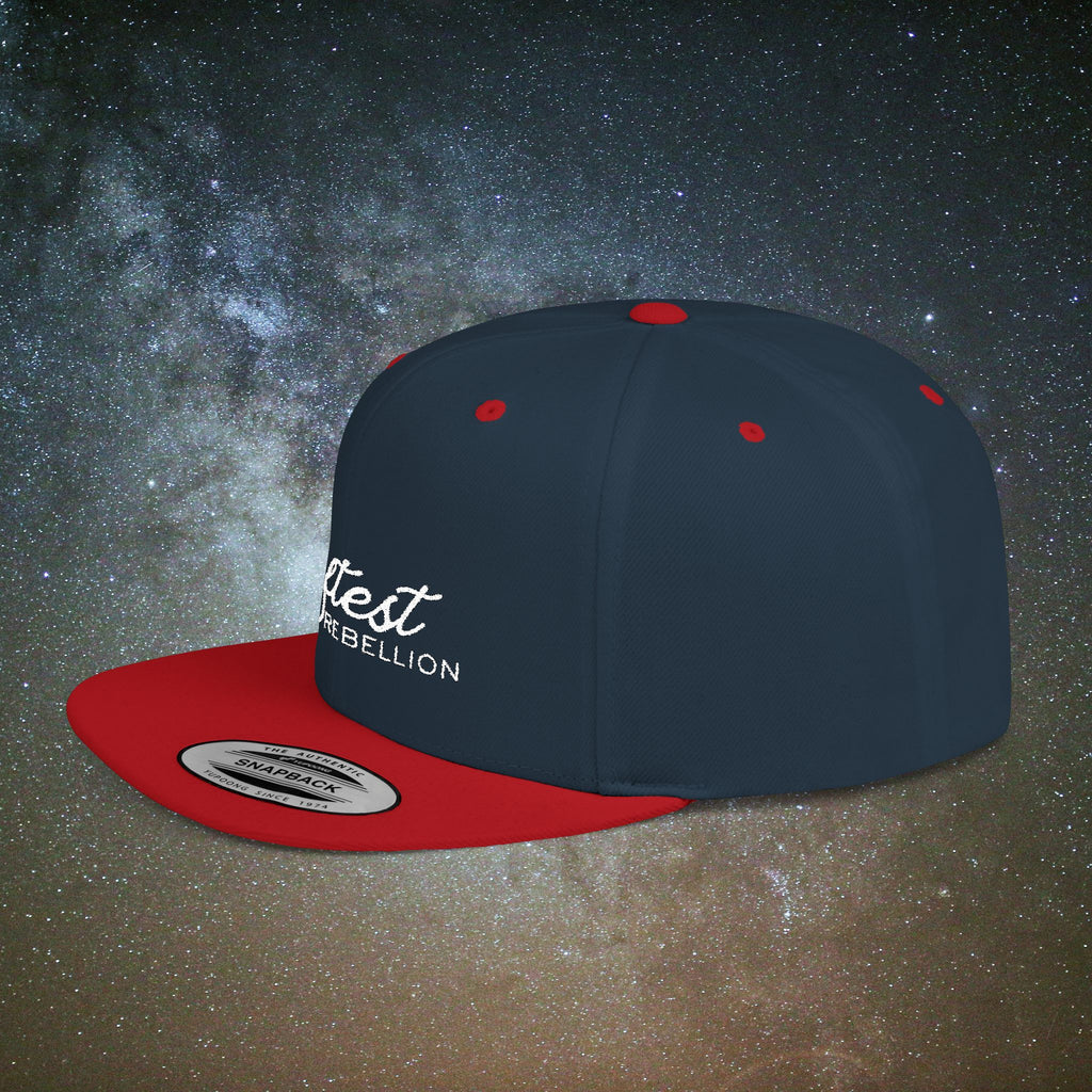 Softest Rebellion™ Embroidered Logo- Flat Bill Snapback