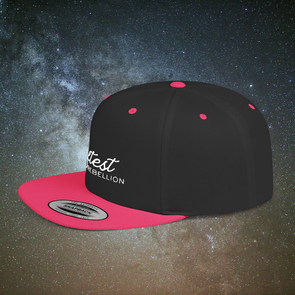 Softest Rebellion™ Embroidered Logo- Flat Bill Snapback