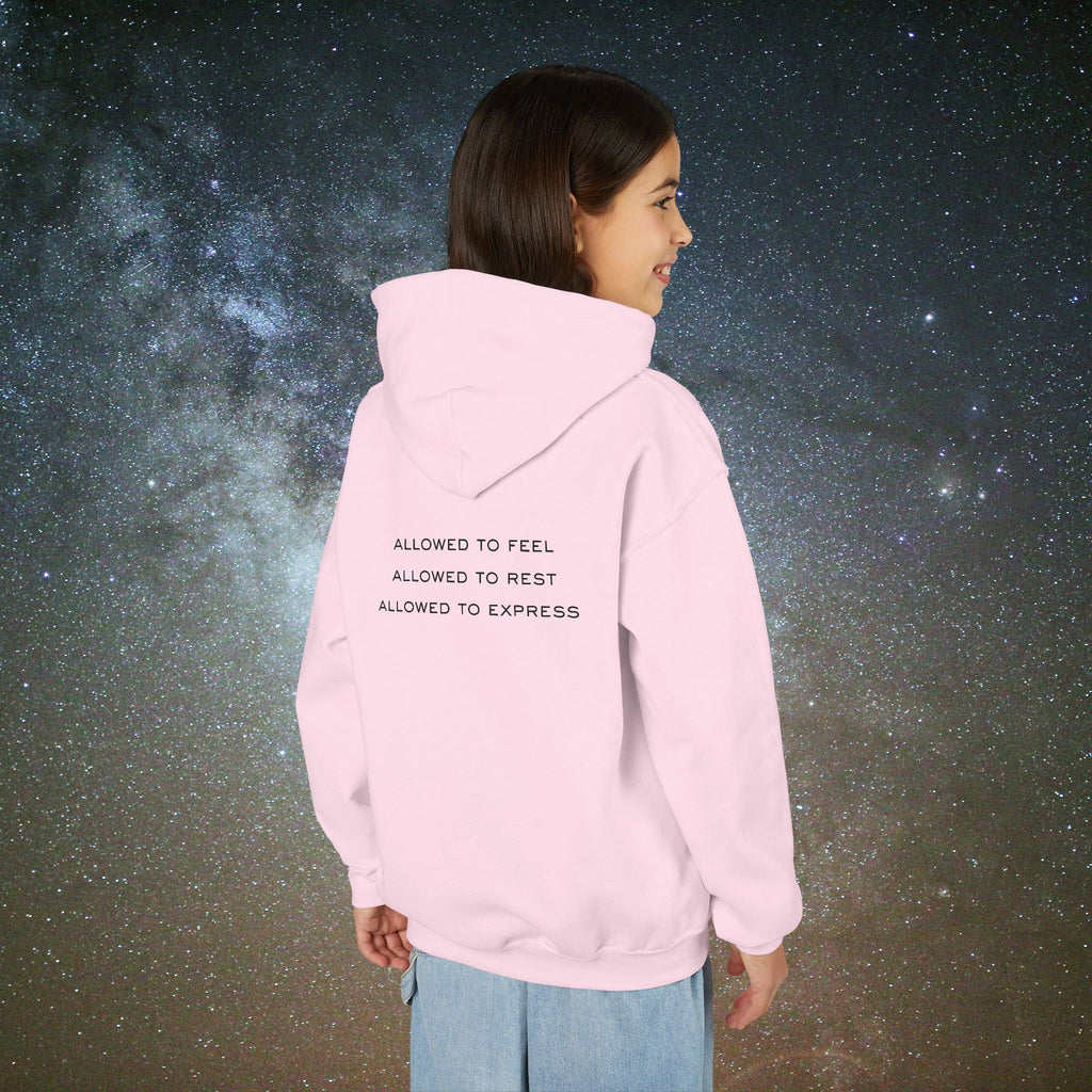 Softest Rebellion™ Youth Hoodie - "Allowed to Feel, Allowed to Rest, Allowed to Express."