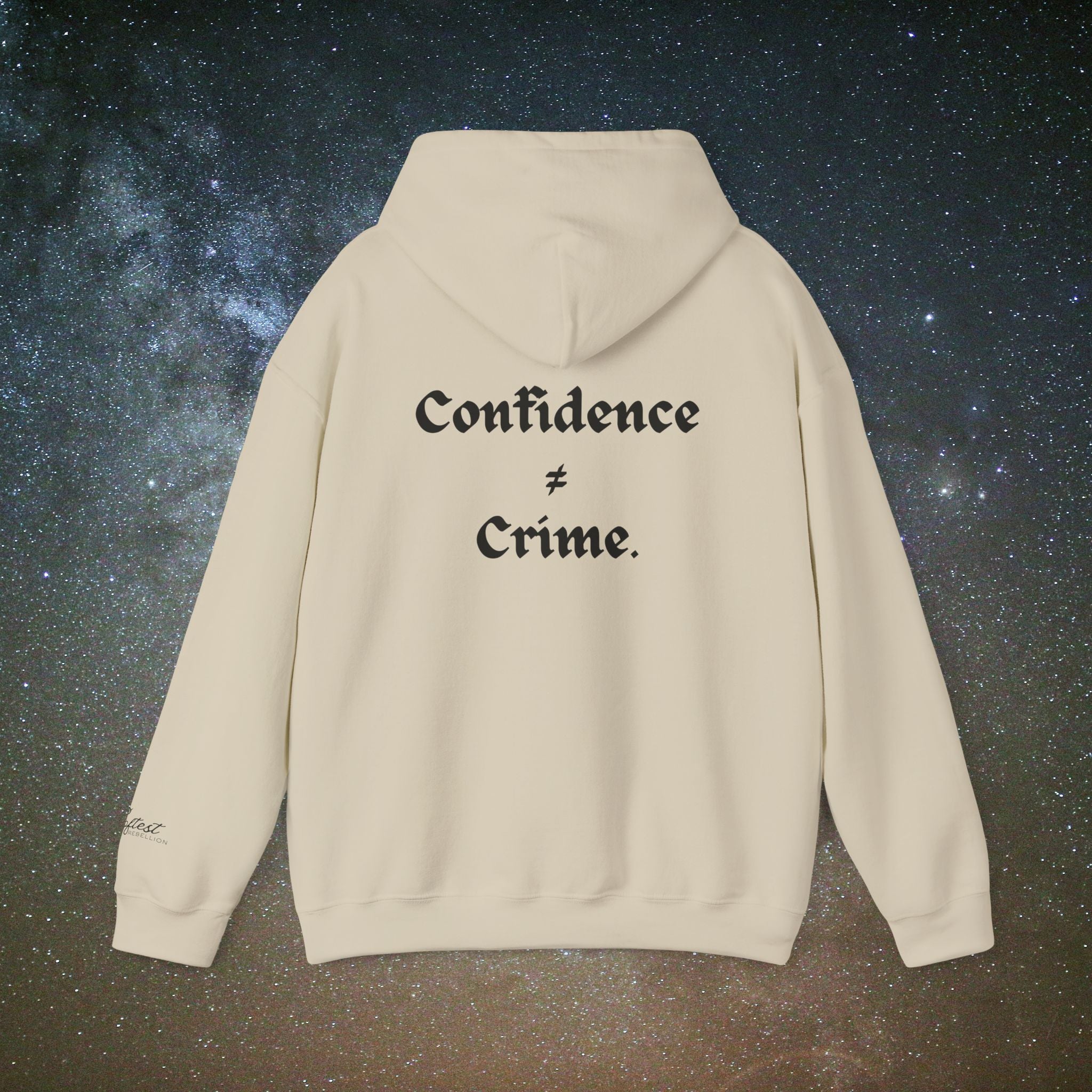 "Confidence ≠ Crime" Statement Hoodie