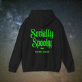 Socially Spooky Hoodie | Neon Green Halloween Edition