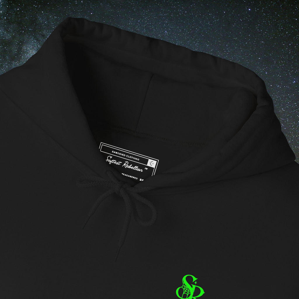 Socially Spooky Hoodie | Neon Green Halloween Edition