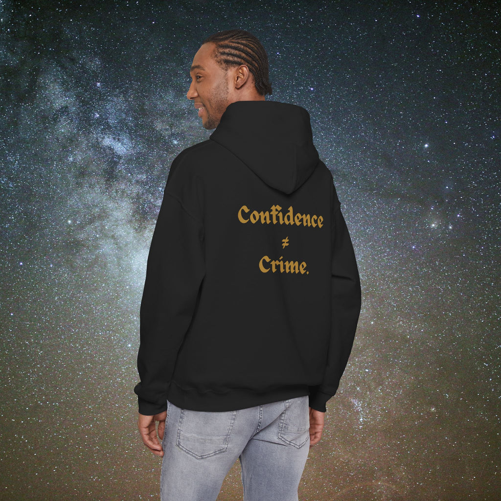 "Confidence ≠ Crime" Statement Hoodie