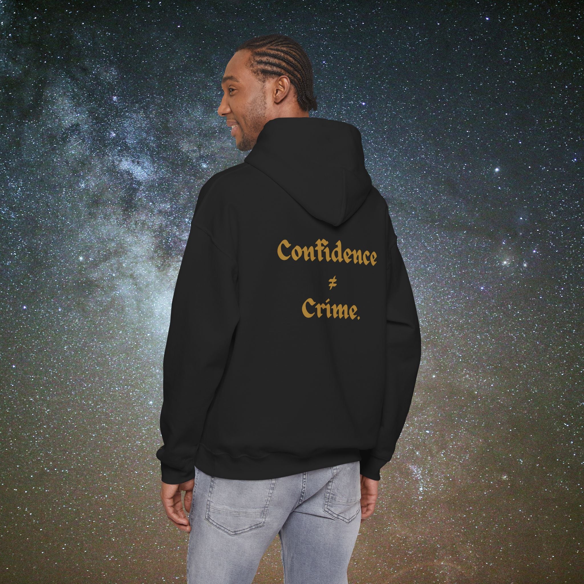 "Confidence ≠ Crime" Statement Hoodie