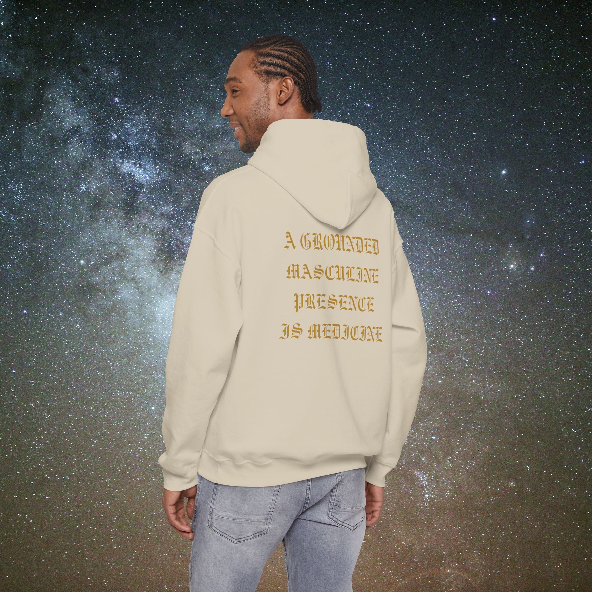 Beneath Her Moonlight™ "Masculine Presence” Hoodie