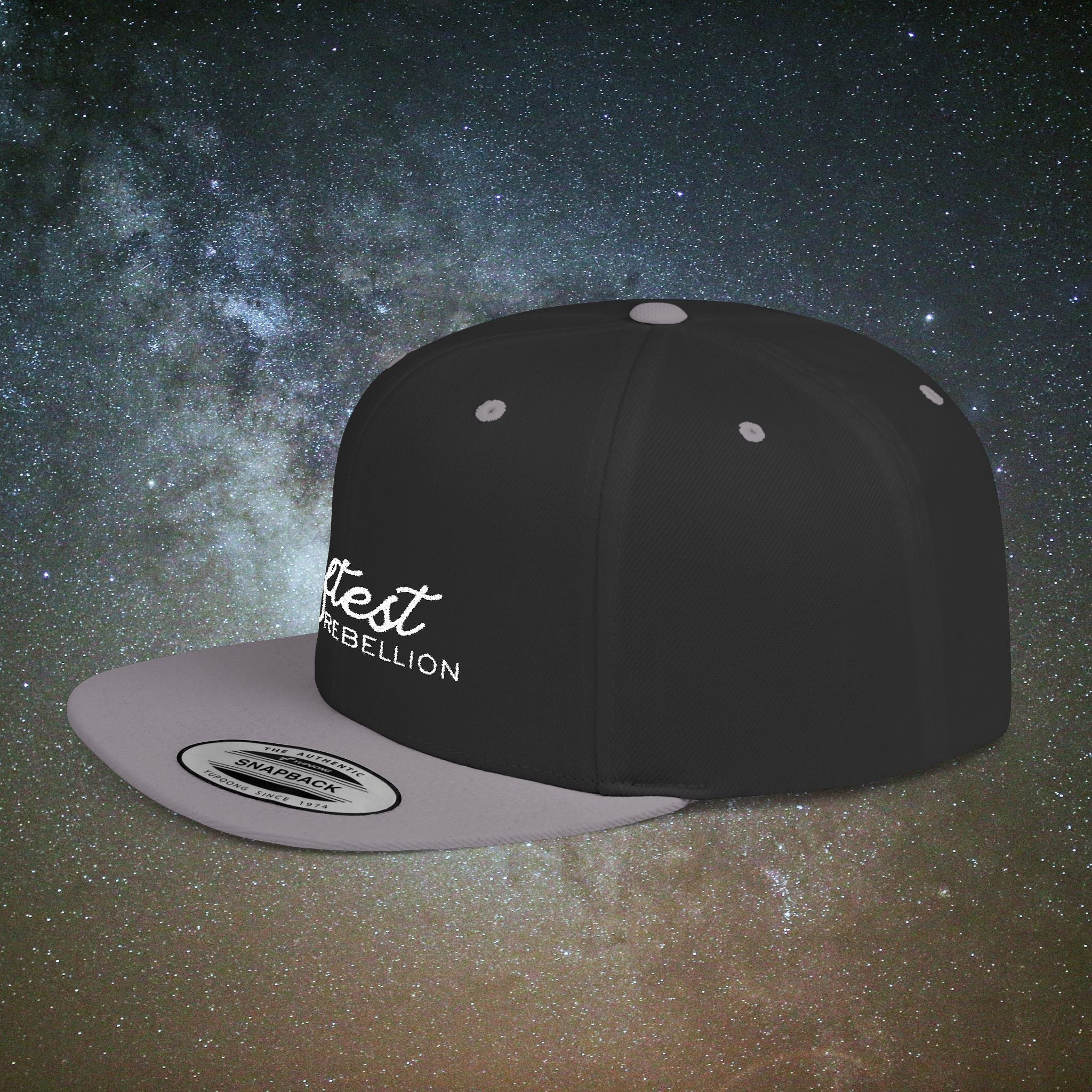 Softest Rebellion™ Embroidered Logo- Flat Bill Snapback