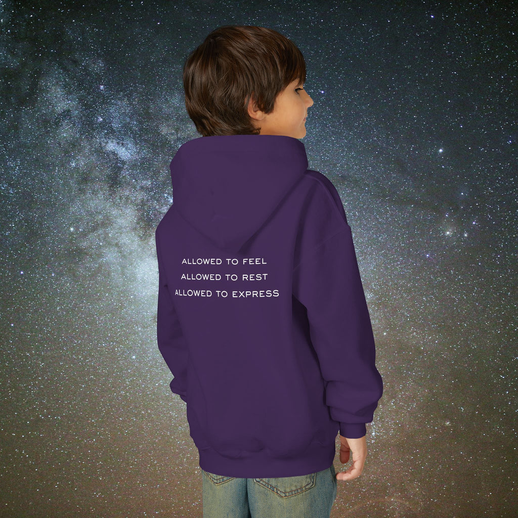 Softest Rebellion™ Youth Hoodie - "Allowed to Feel, Allowed to Rest, Allowed to Express."