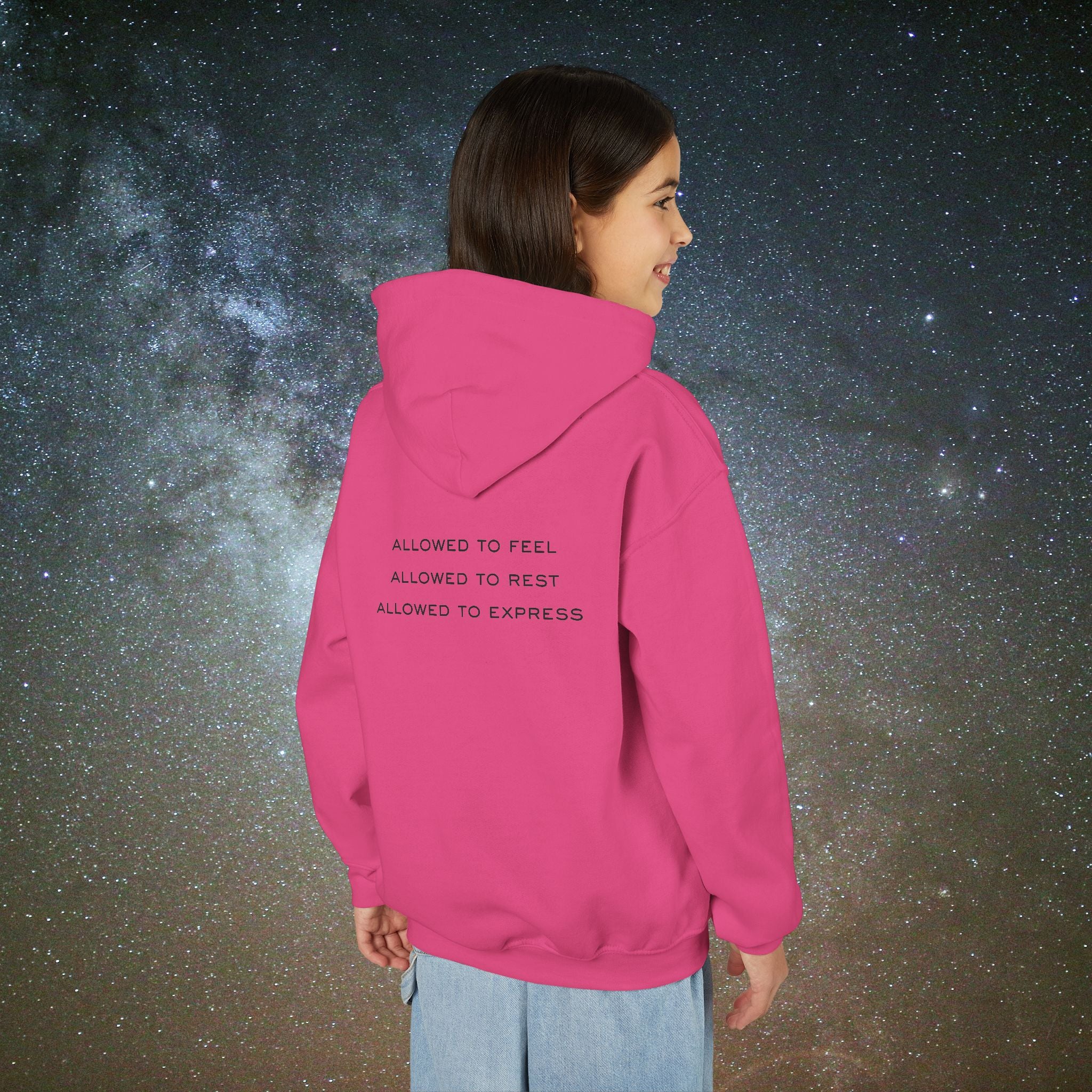 Softest Rebellion™ Youth Hoodie - "Allowed to Feel, Allowed to Rest, Allowed to Express."