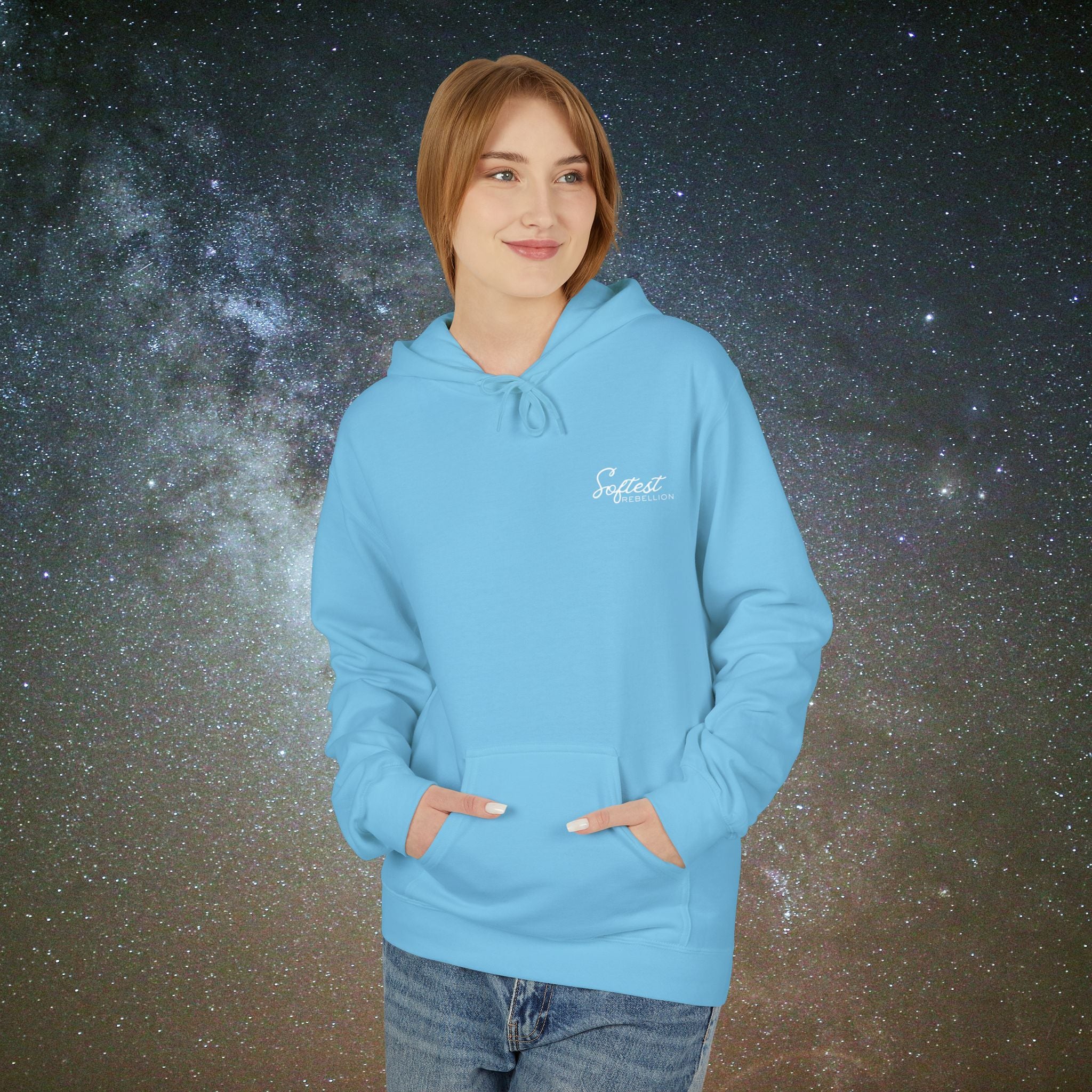 "To the Person Behind Me: You Are Not Too Much"- A Soft Rebel Hoodie