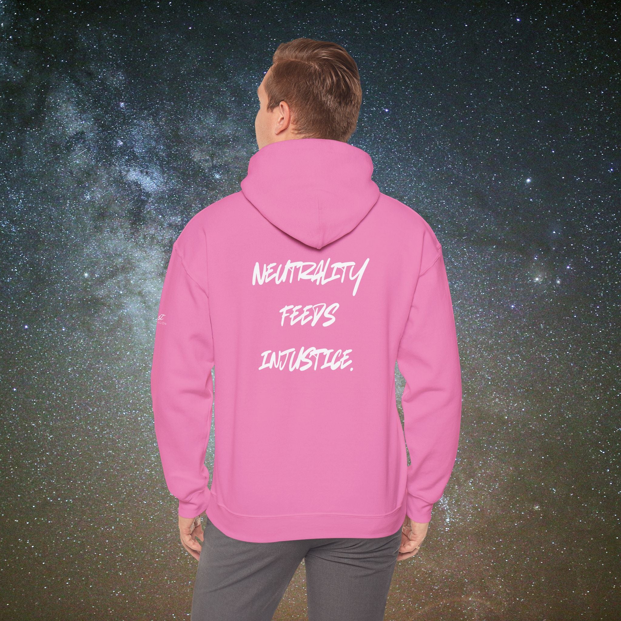 "Neutrality Feeds Injustice" Statement Hoodie