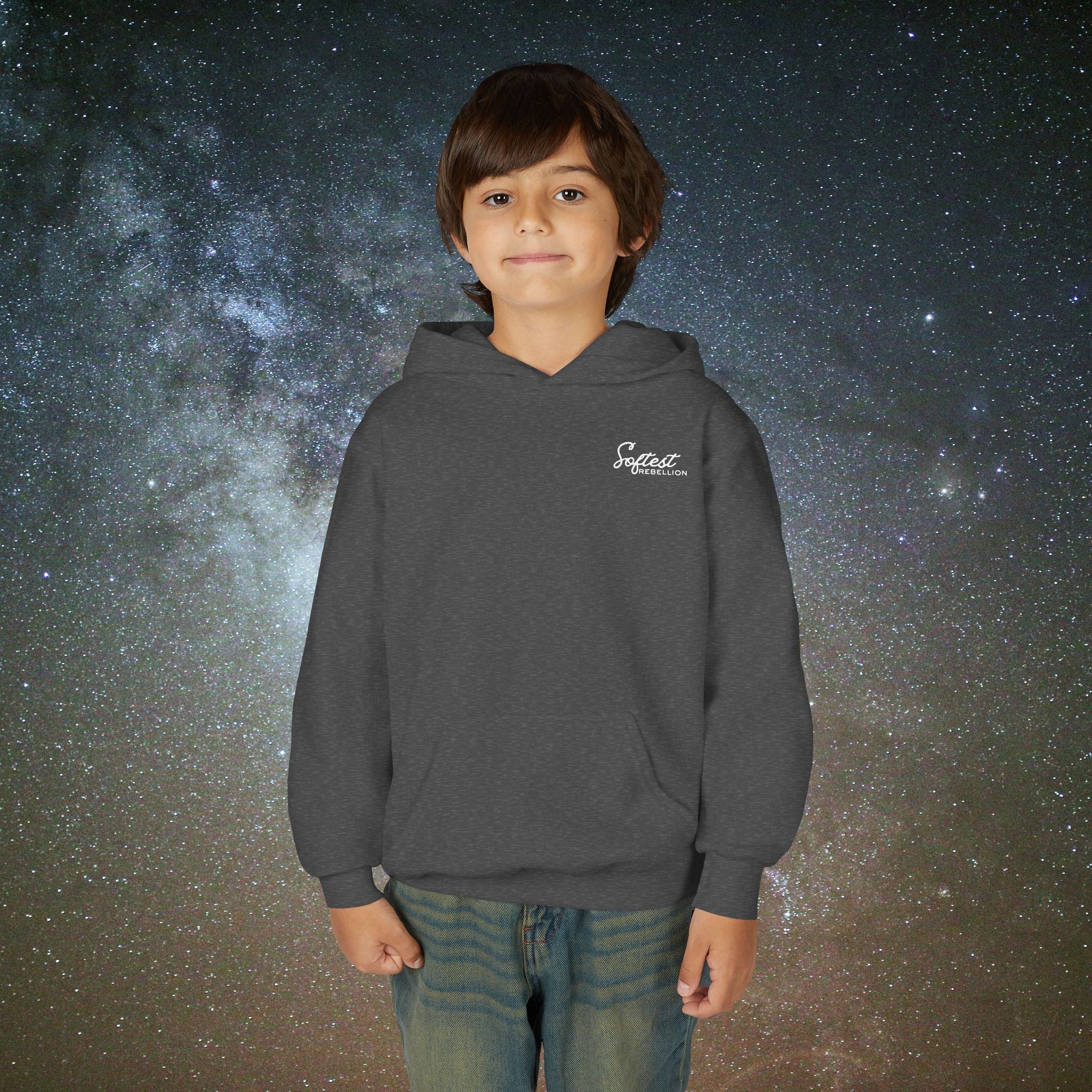 Softest Rebellion™ Youth Hoodie - "Allowed to Feel, Allowed to Rest, Allowed to Express."