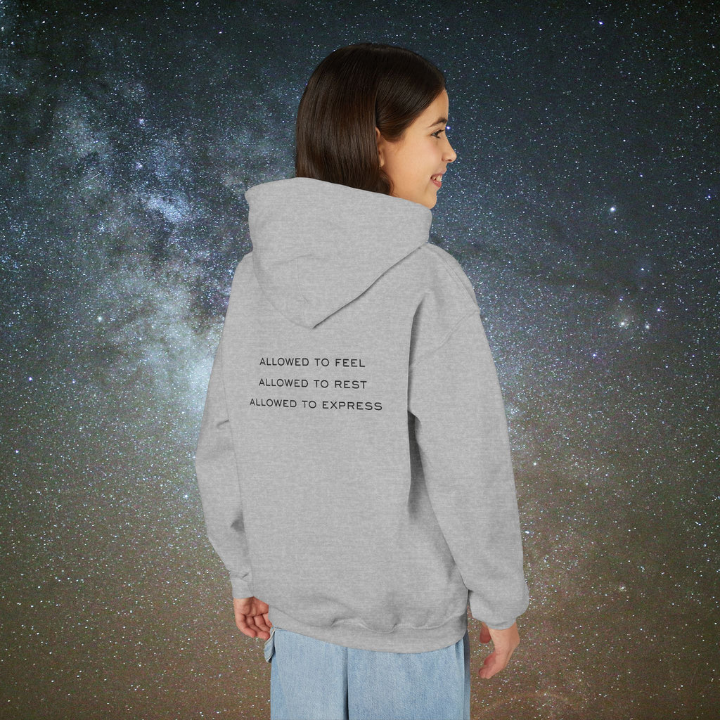 Softest Rebellion™ Youth Hoodie - "Allowed to Feel, Allowed to Rest, Allowed to Express."