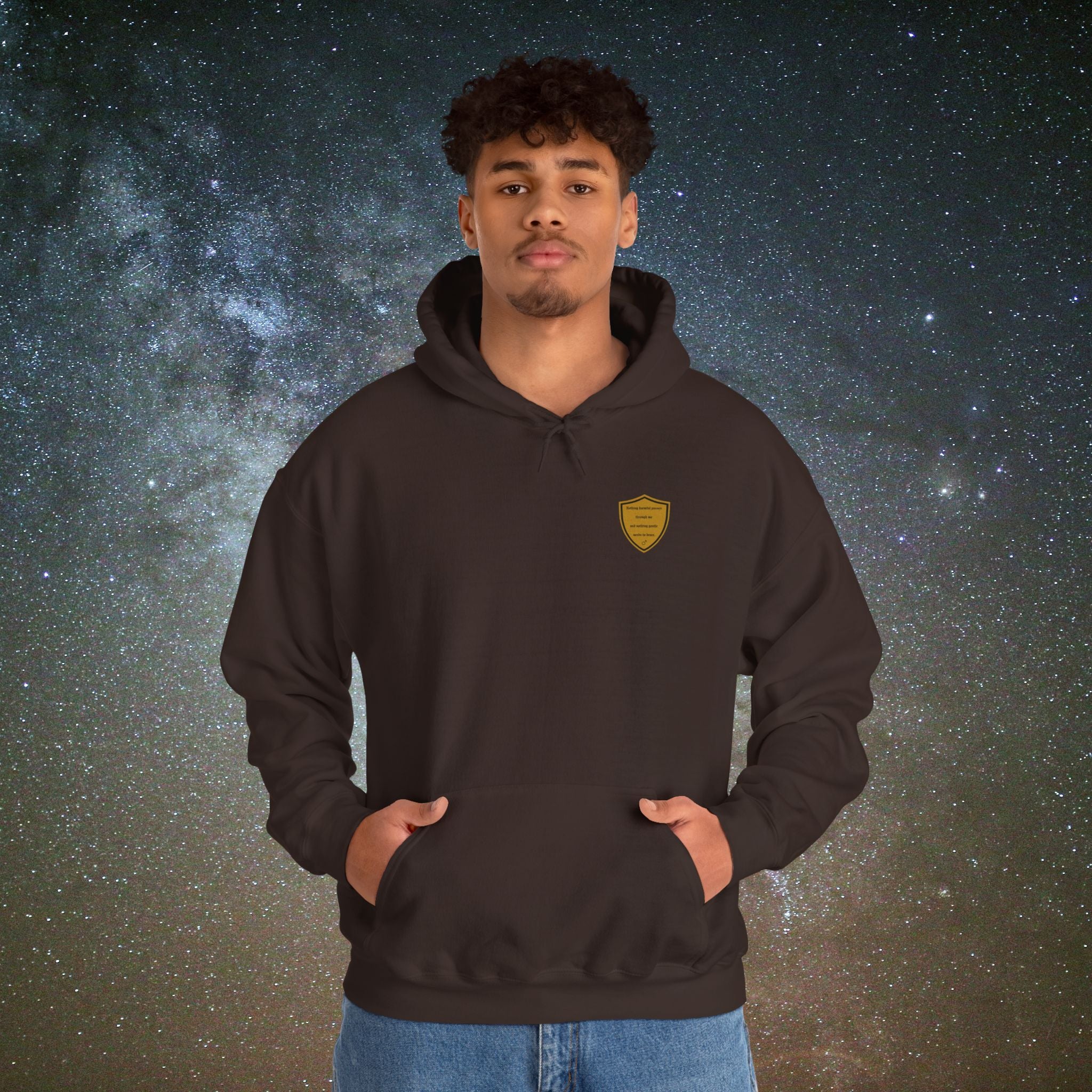 Beneath Her Moonlight™ "Masculine Presence” Hoodie