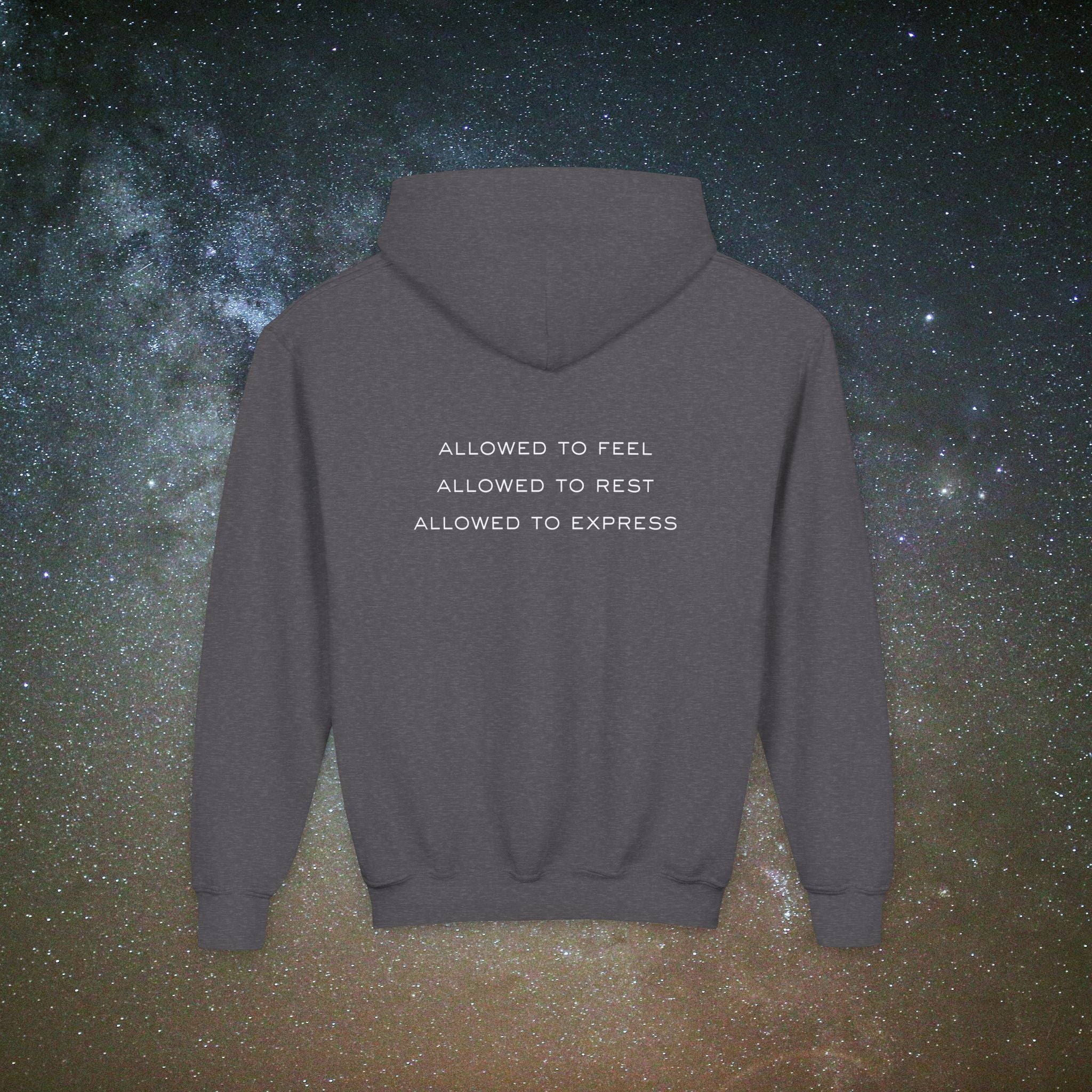 Softest Rebellion™ Youth Hoodie - "Allowed to Feel, Allowed to Rest, Allowed to Express."