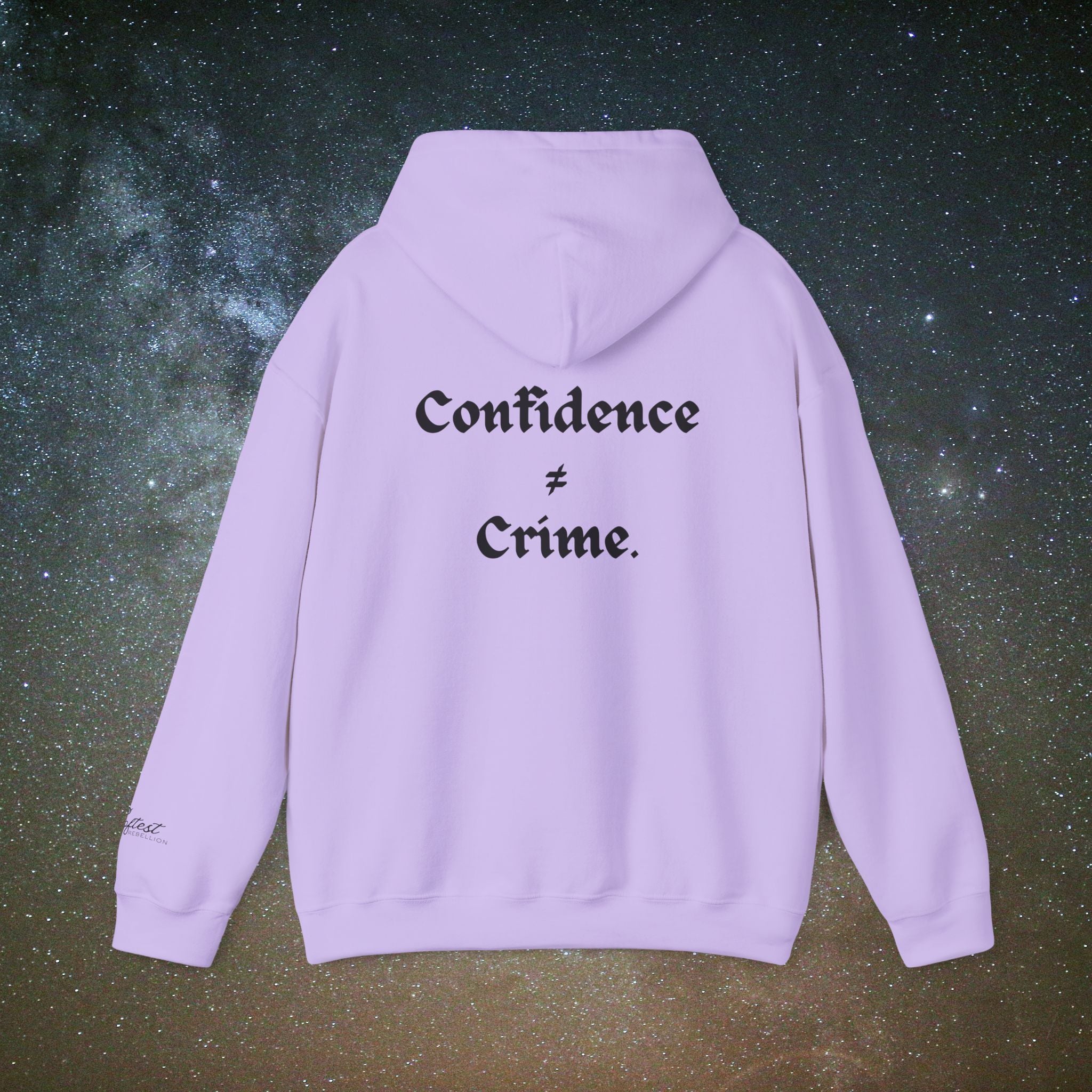 "Confidence ≠ Crime" Statement Hoodie