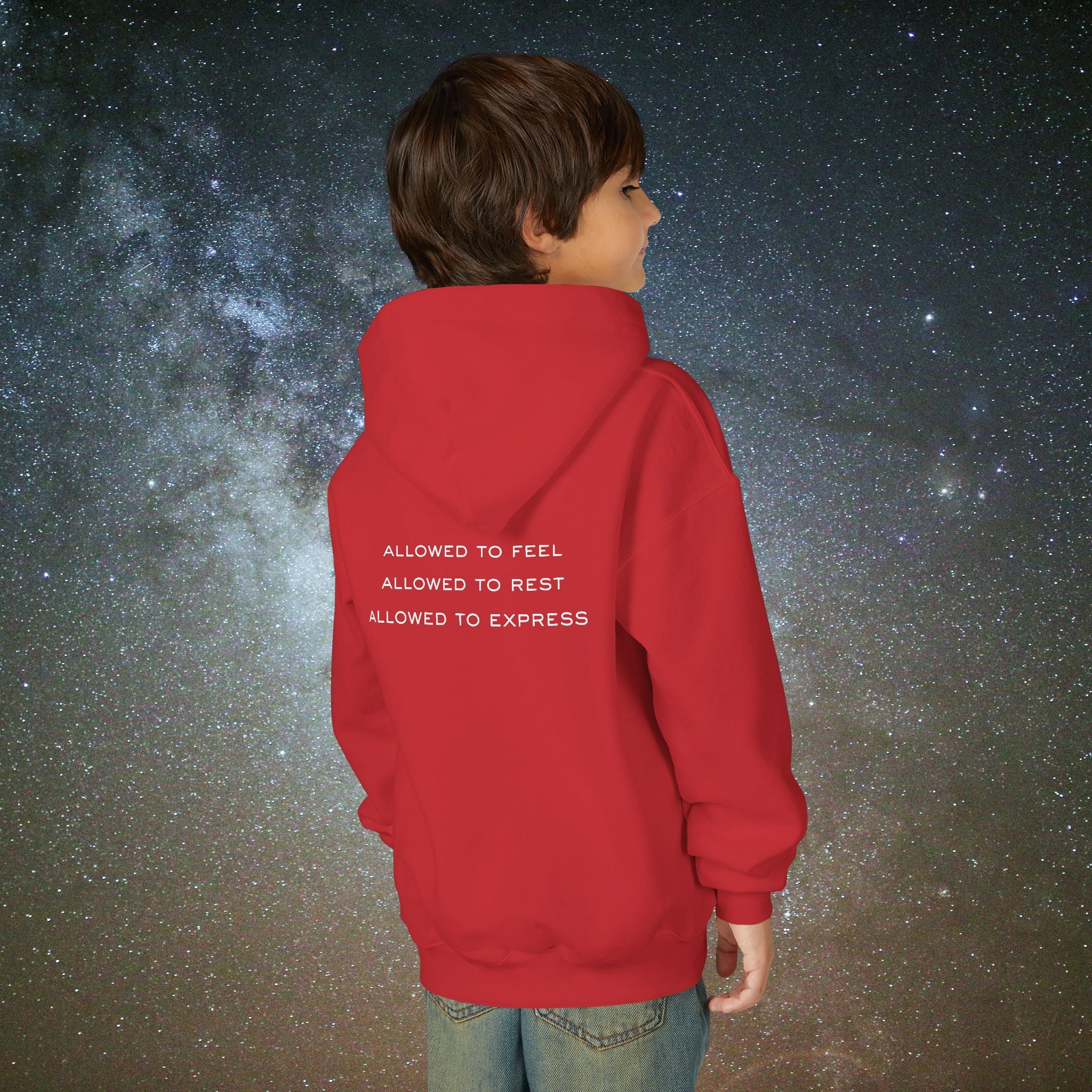 Softest Rebellion™ Youth Hoodie - "Allowed to Feel, Allowed to Rest, Allowed to Express."