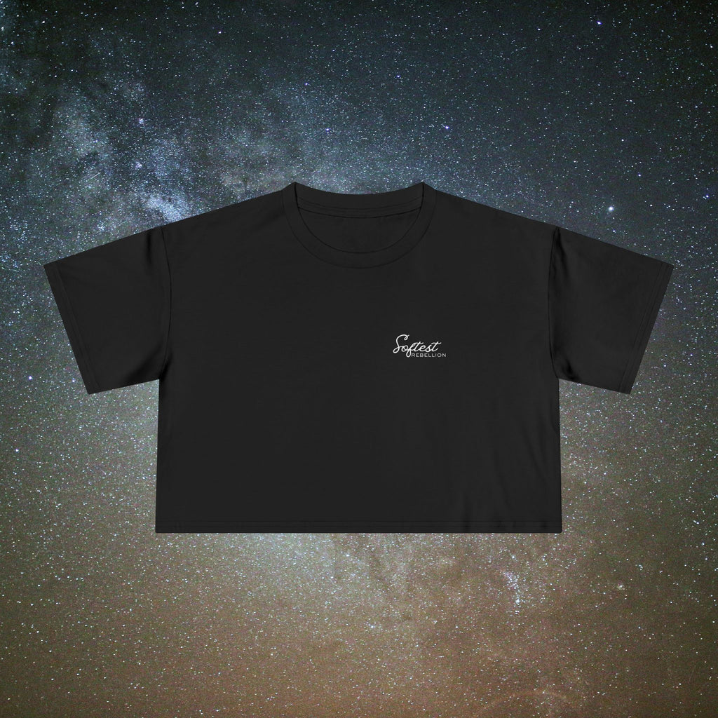 Softest Rebellion™ Minimalist Logo - Crop Top