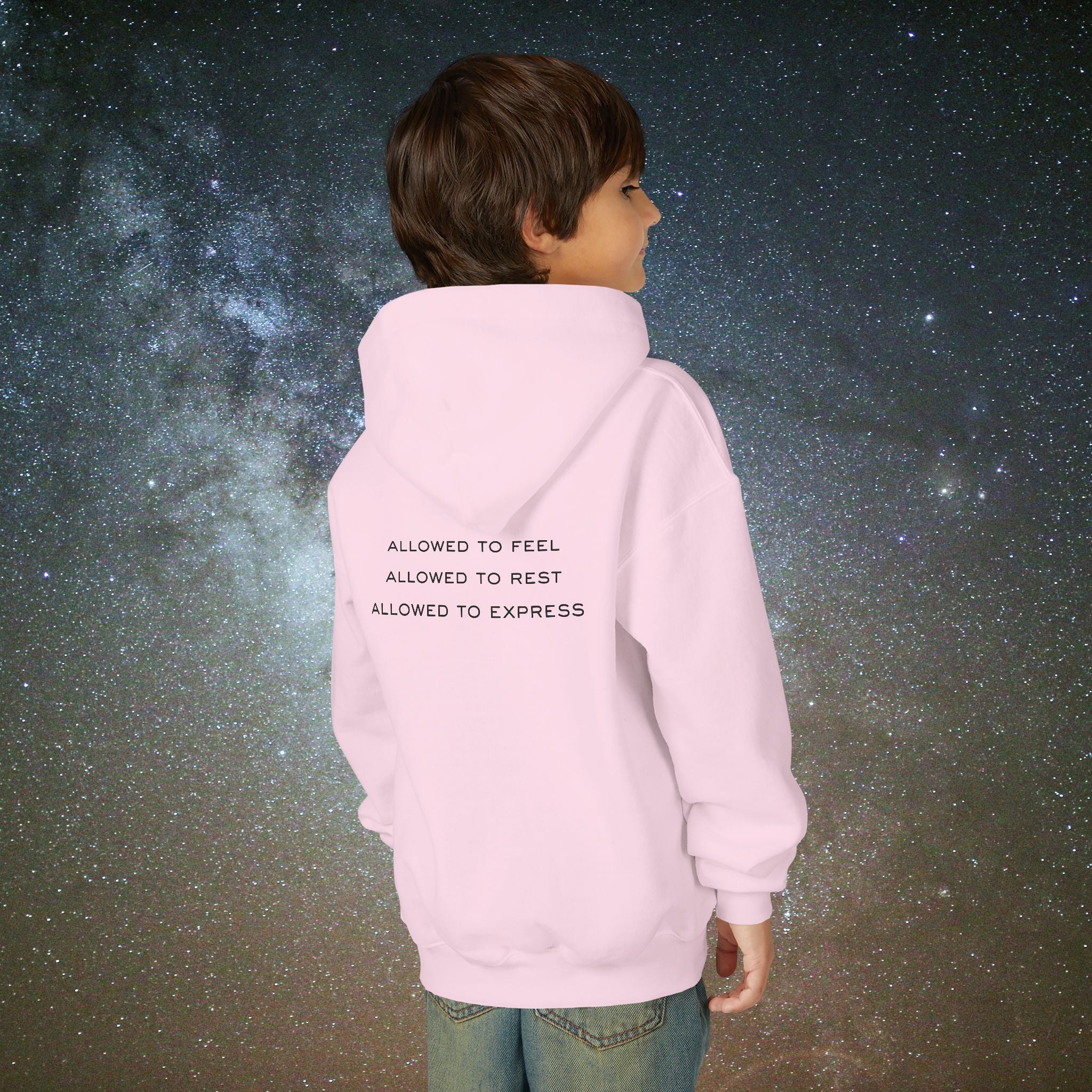 Softest Rebellion™ Youth Hoodie - "Allowed to Feel, Allowed to Rest, Allowed to Express."