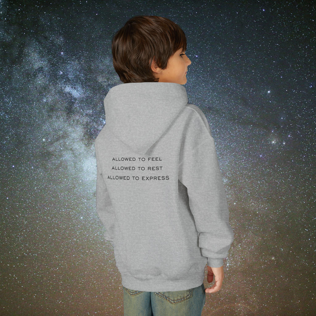 Softest Rebellion™ Youth Hoodie - "Allowed to Feel, Allowed to Rest, Allowed to Express."