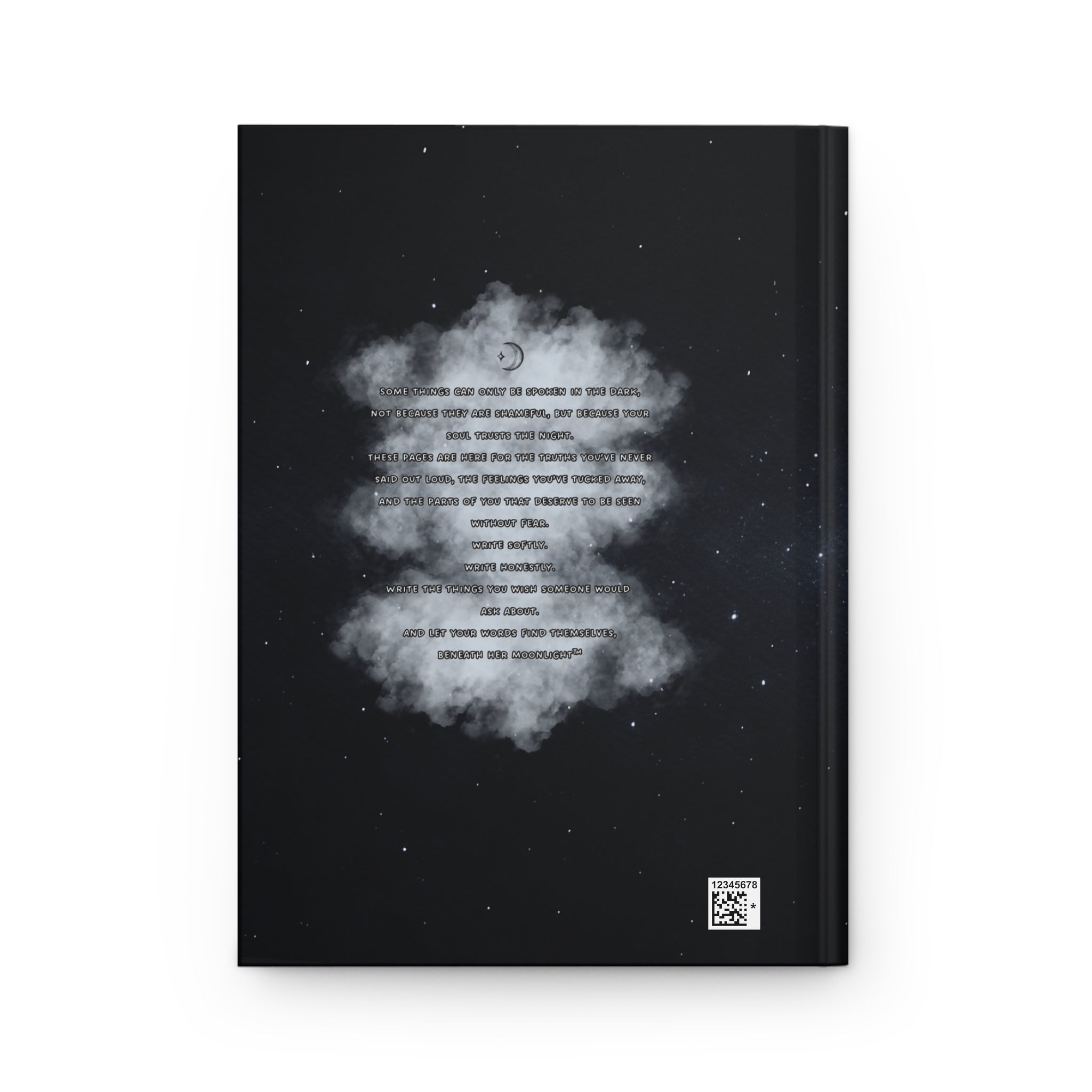 Beneath Her Moonlight™- A Writing Space for the Soul- Hardcover Journal