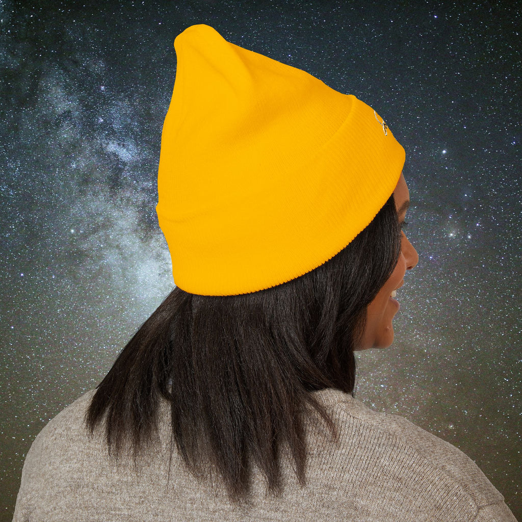 Softest Rebellion™ Minimalist White Embroidered Logo Beanie