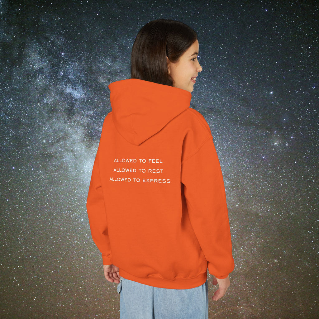 Softest Rebellion™ Youth Hoodie - "Allowed to Feel, Allowed to Rest, Allowed to Express."