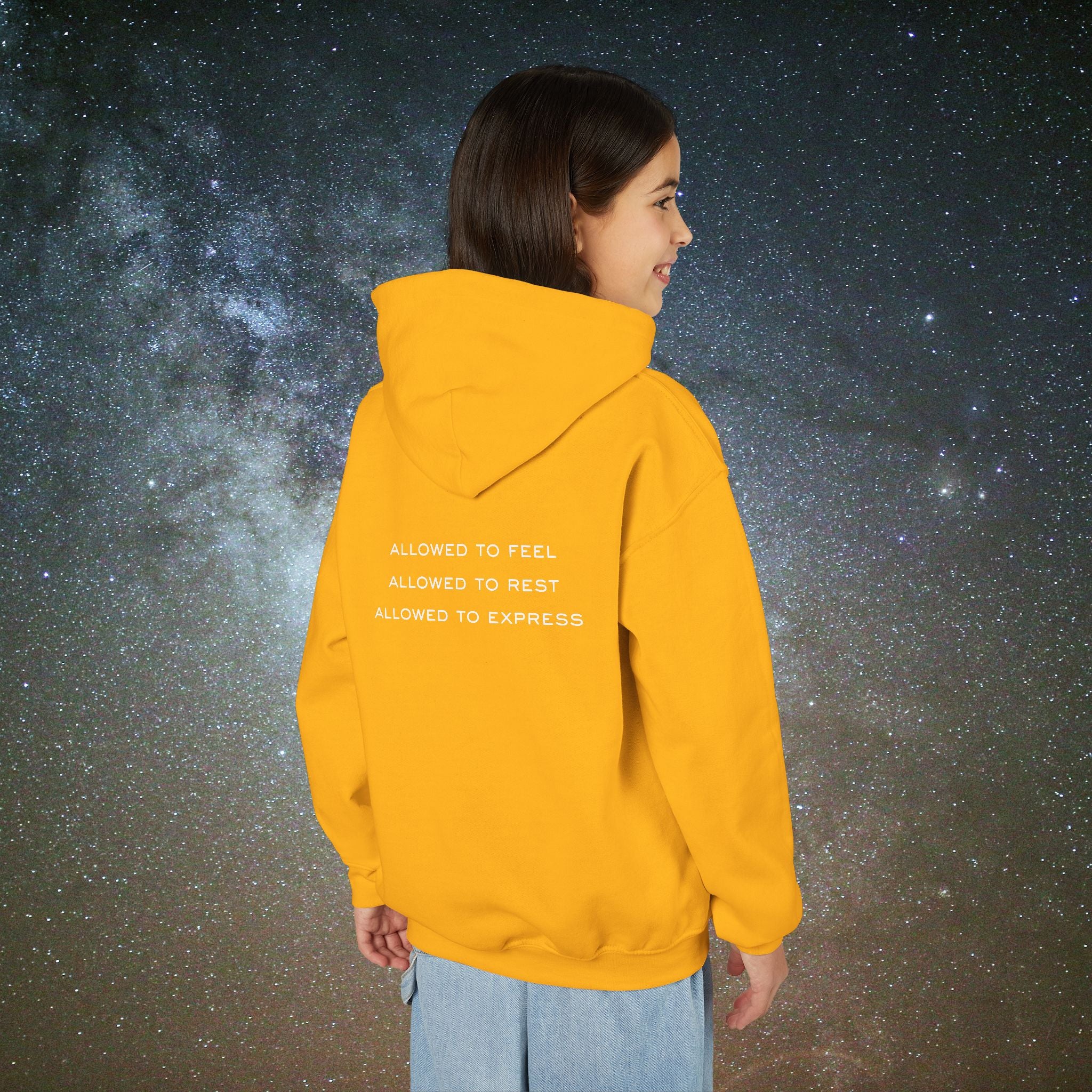 Softest Rebellion™ Youth Hoodie - "Allowed to Feel, Allowed to Rest, Allowed to Express."