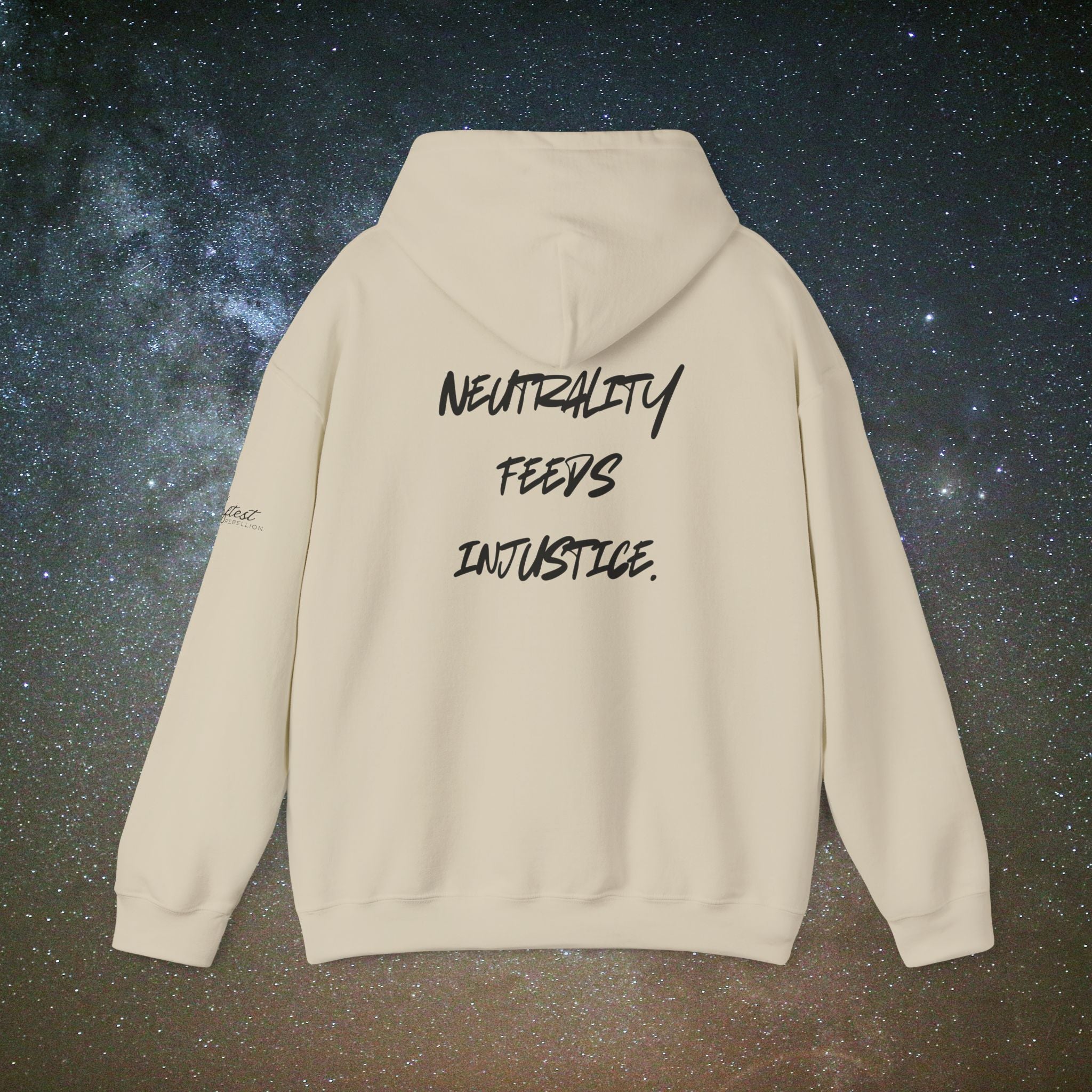 "Neutrality Feeds Injustice" Statement Hoodie