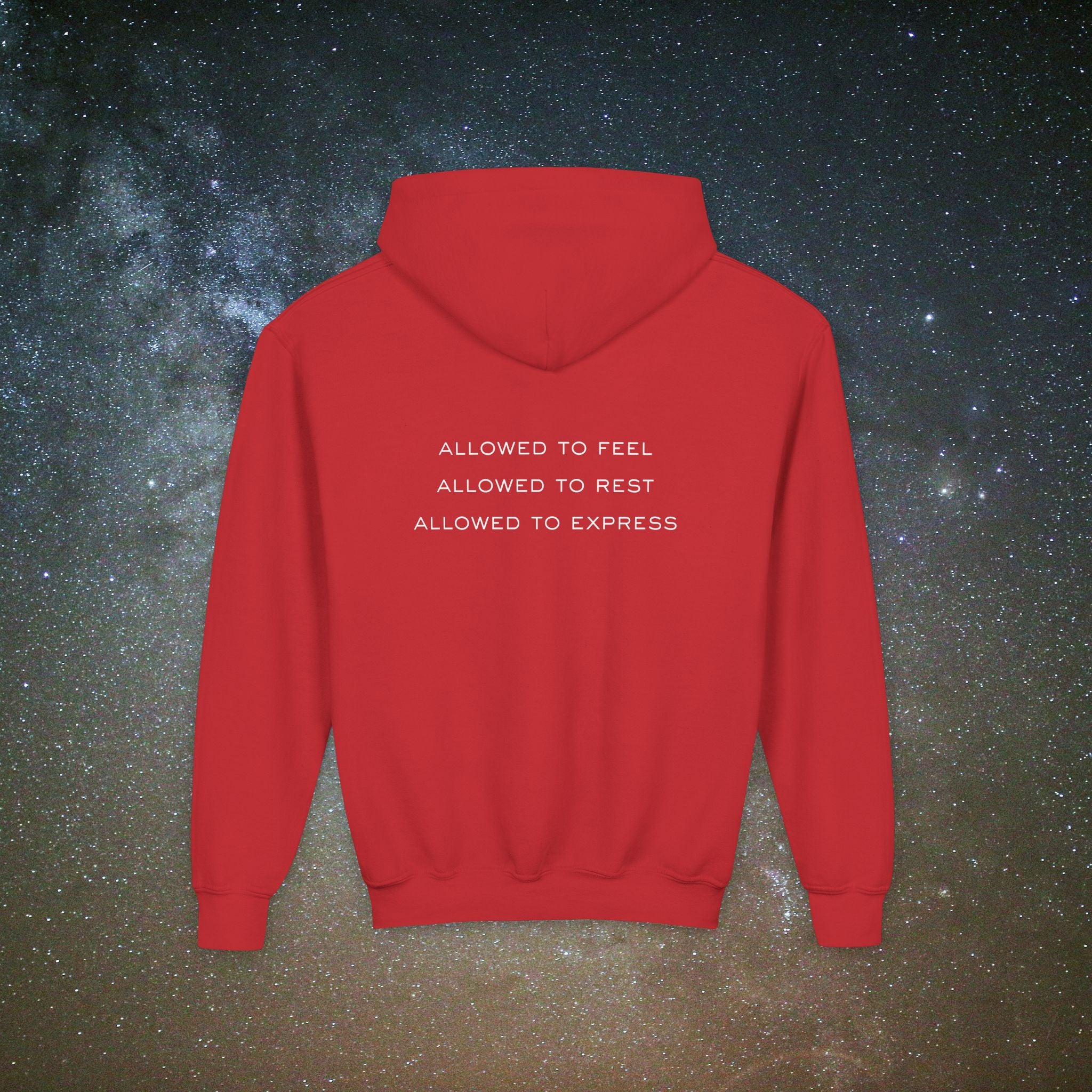 Softest Rebellion™ Youth Hoodie - "Allowed to Feel, Allowed to Rest, Allowed to Express."