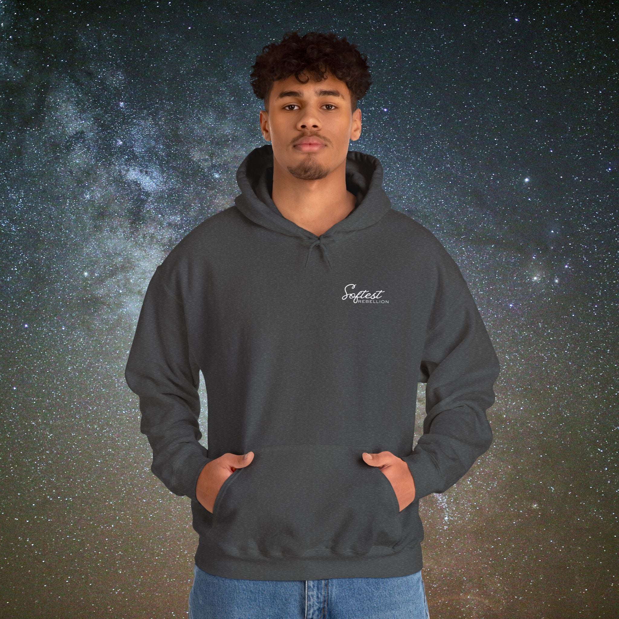 "Insubordinate" Softest Rebellion™ Minimalist Logo - Unisex/Men's Hoodie