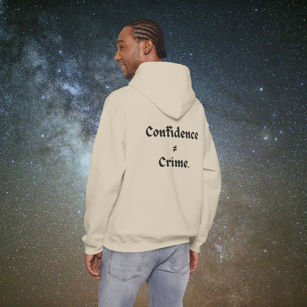 "Confidence ≠ Crime" Statement Hoodie